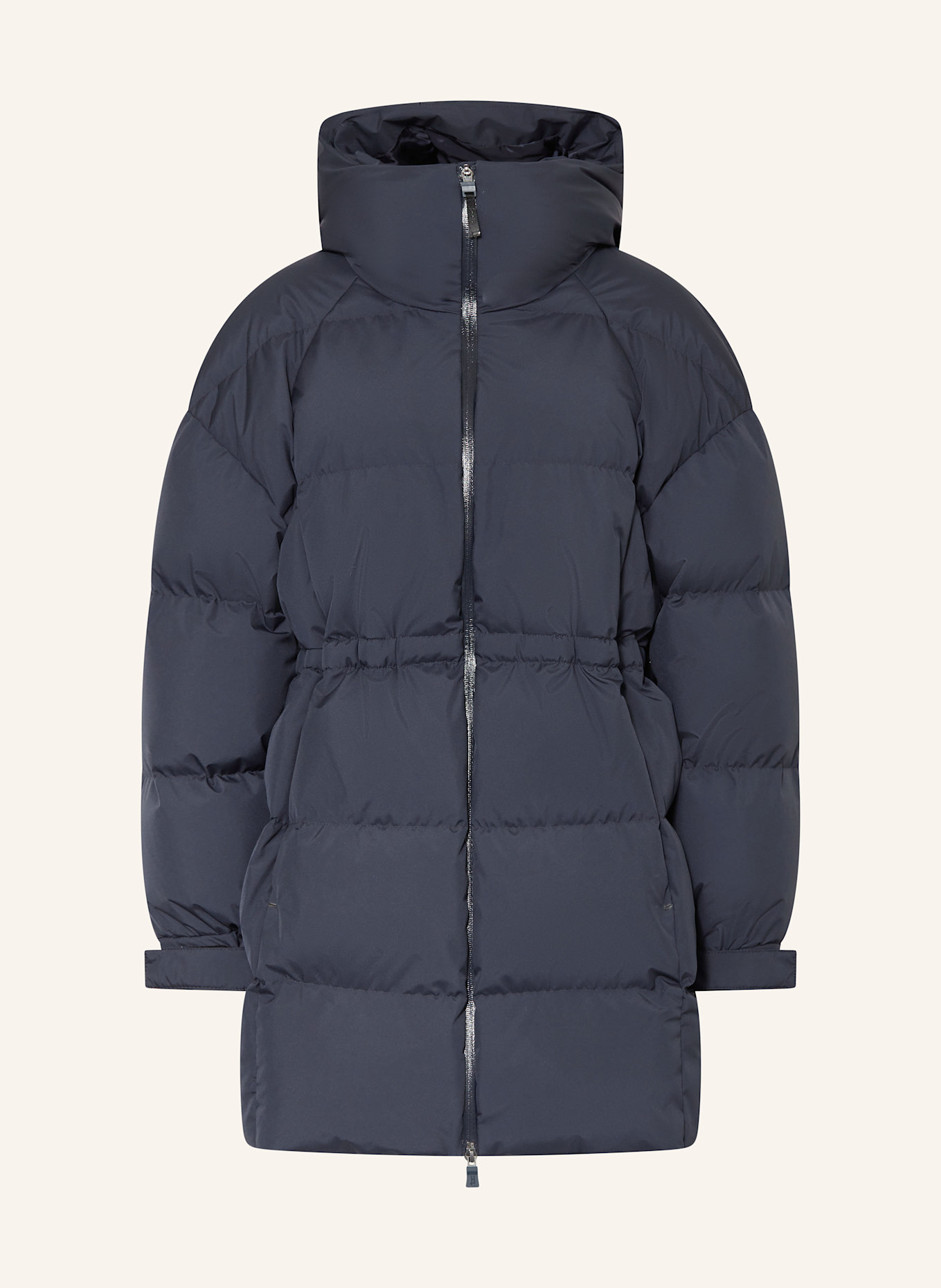 HERNO LAMINAR Péřový kabát: TMAVĚ MODRÁ