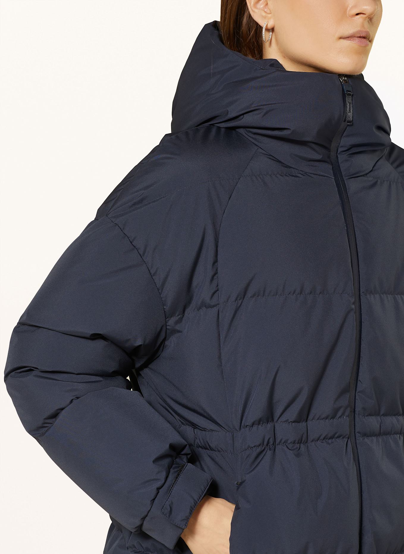 HERNO LAMINAR Péřový kabát: TMAVĚ MODRÁ