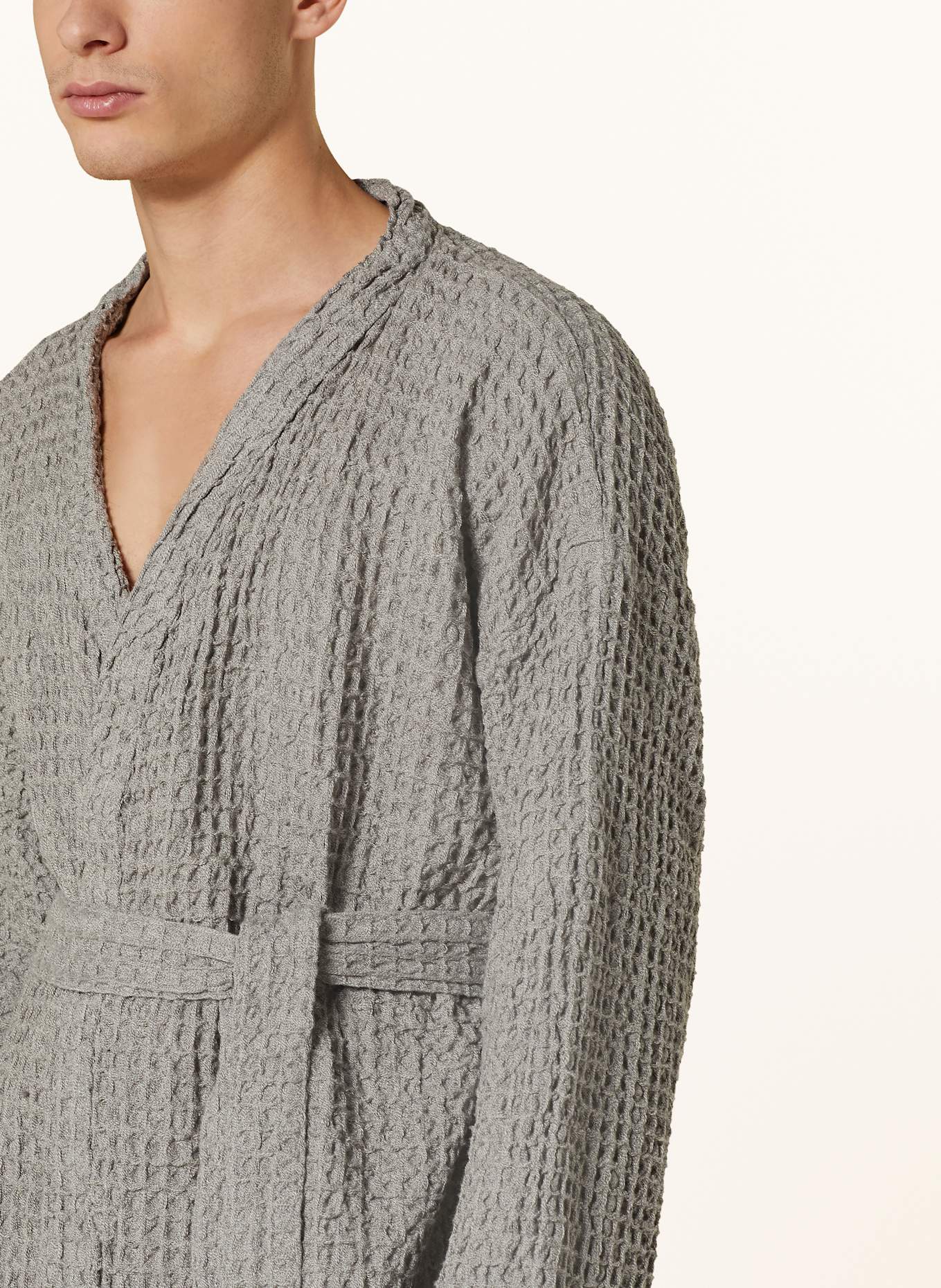 LUHTA HOME Unisex-Bademantel PELLAVA : GRAU
