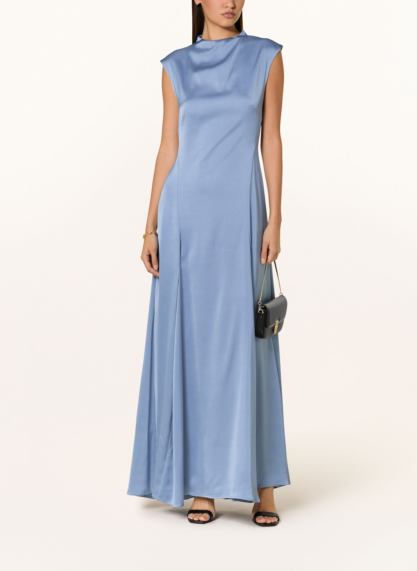 IVY OAK Satinkleid MARCELLA LIZ: HELLBLAU