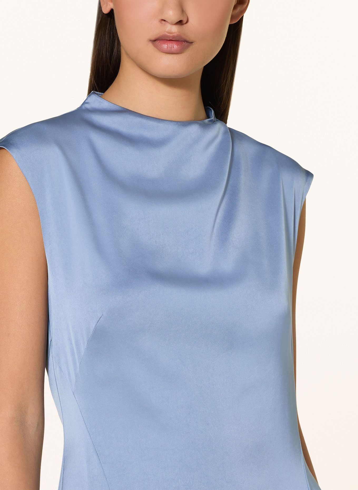 IVY OAK Satinkleid MARCELLA LIZ: HELLBLAU