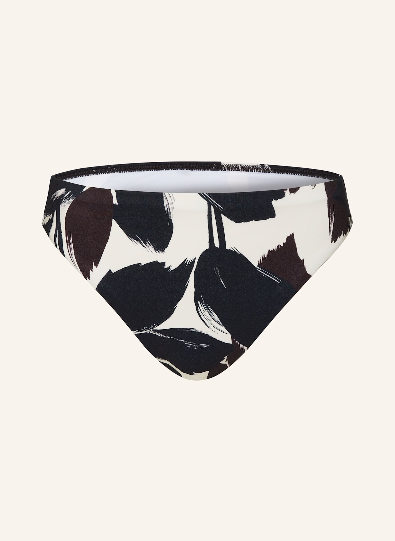 MARYAN MEHLHORN Basic-Bikini-Hose TWILIGHT: ECRU / SCHWARZ / DUNKELBRAUN