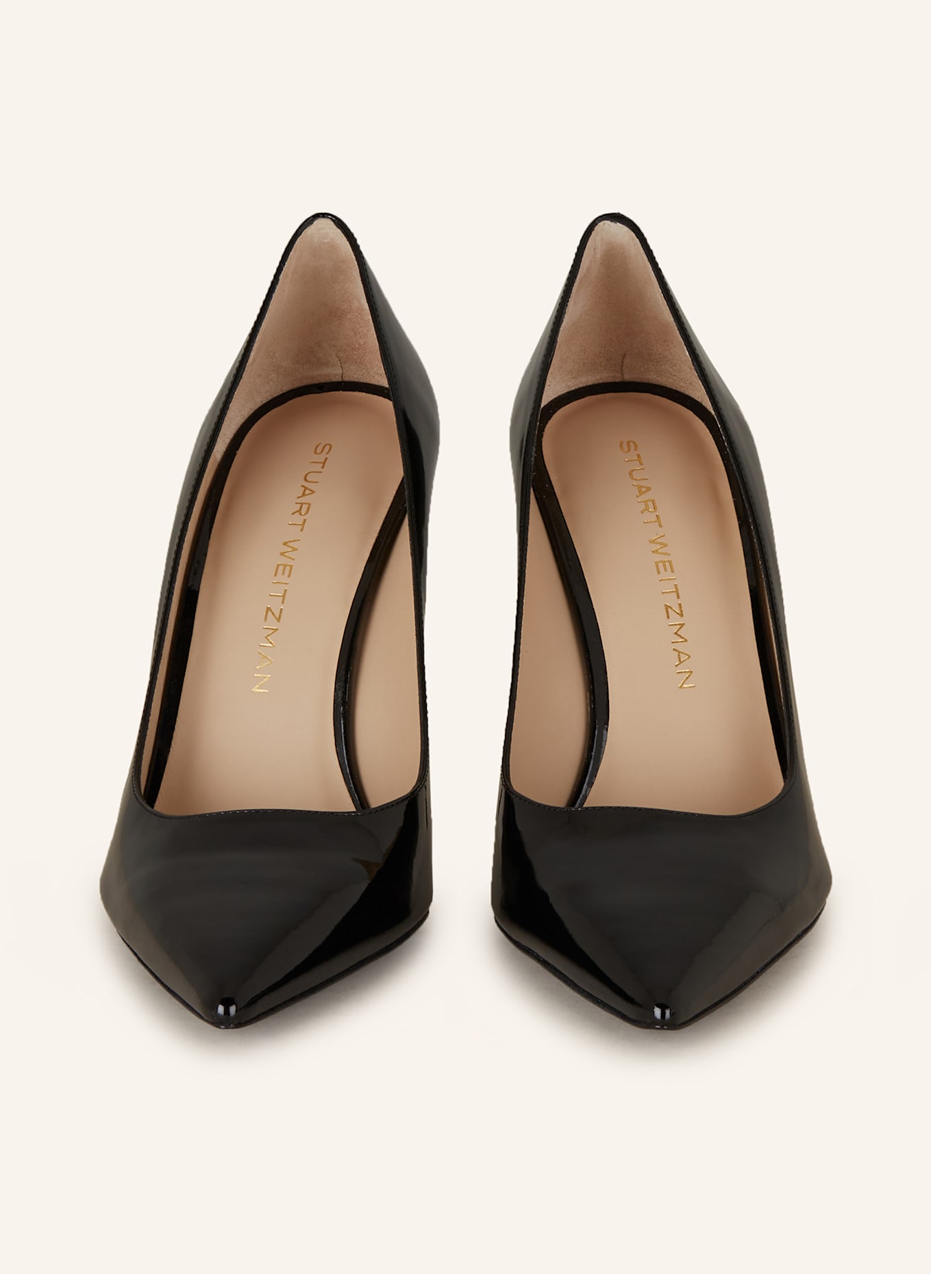STUART WEITZMAN Lack-Pumps STUART POWER 100: SCHWARZ