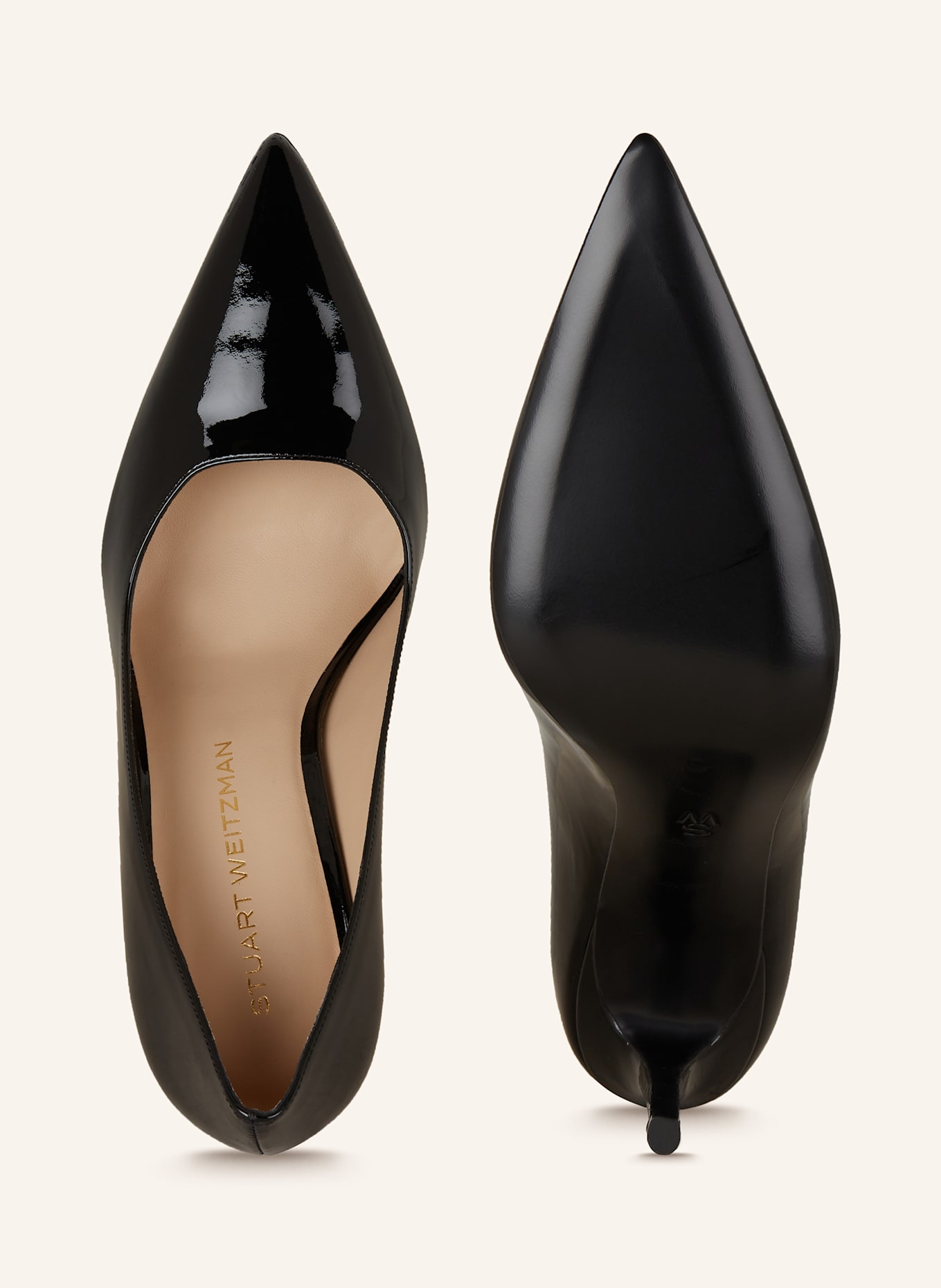 STUART WEITZMAN Lack-Pumps STUART POWER 100: SCHWARZ