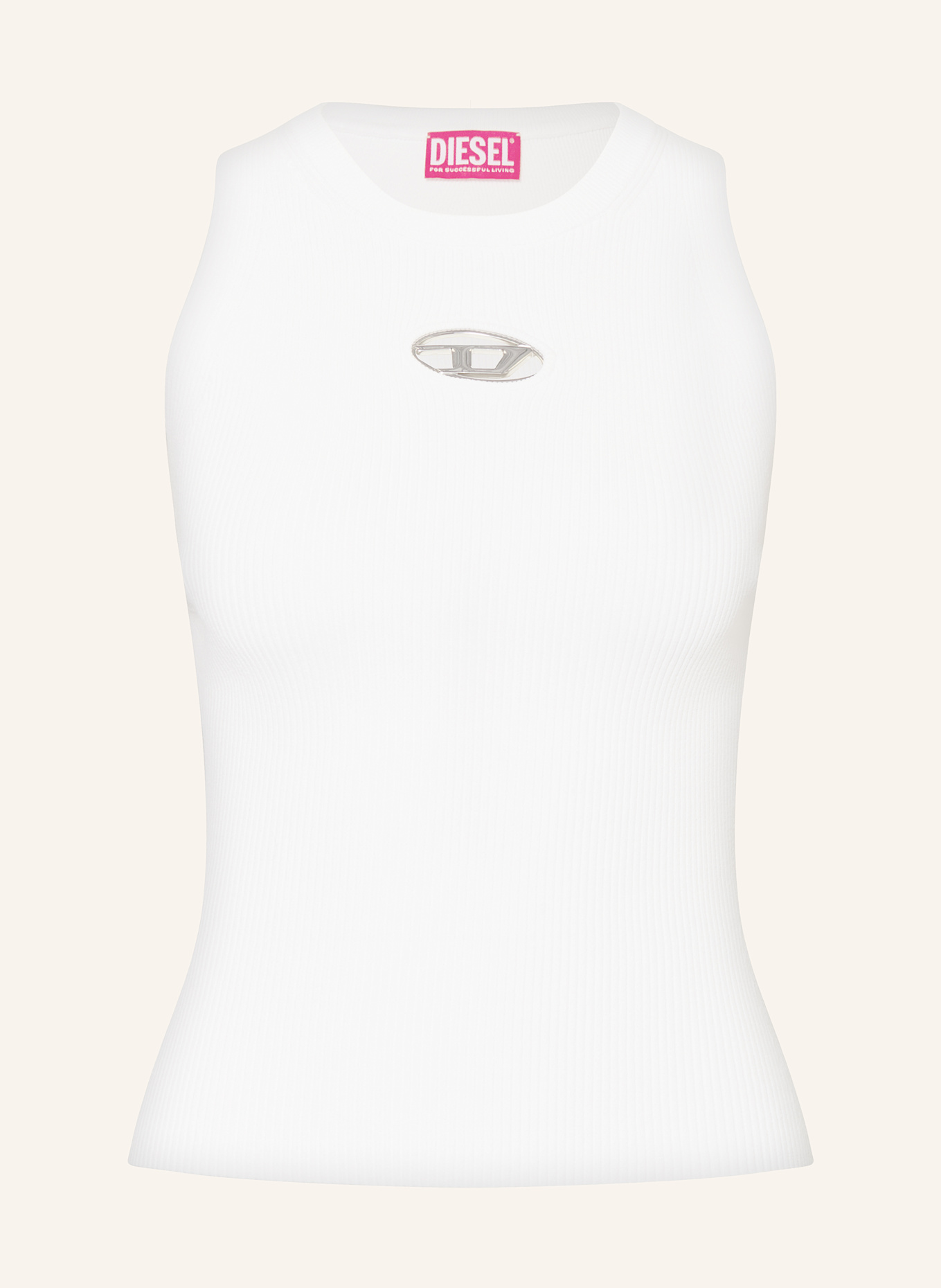 DIESEL Stricktop M-CADDIX-TOP mit Cut-outs: CREME
