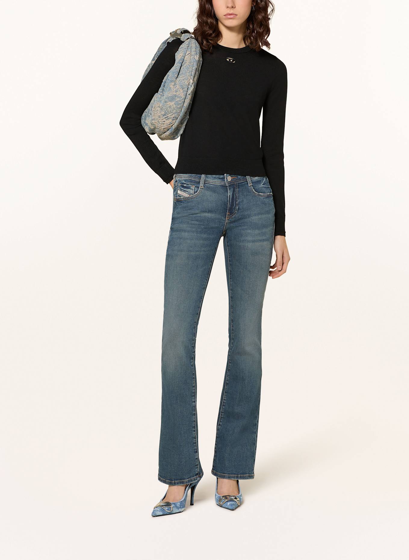 DIESEL Bootcut jeans 1969 D-EBBEY, Color: 01 (Image 2)