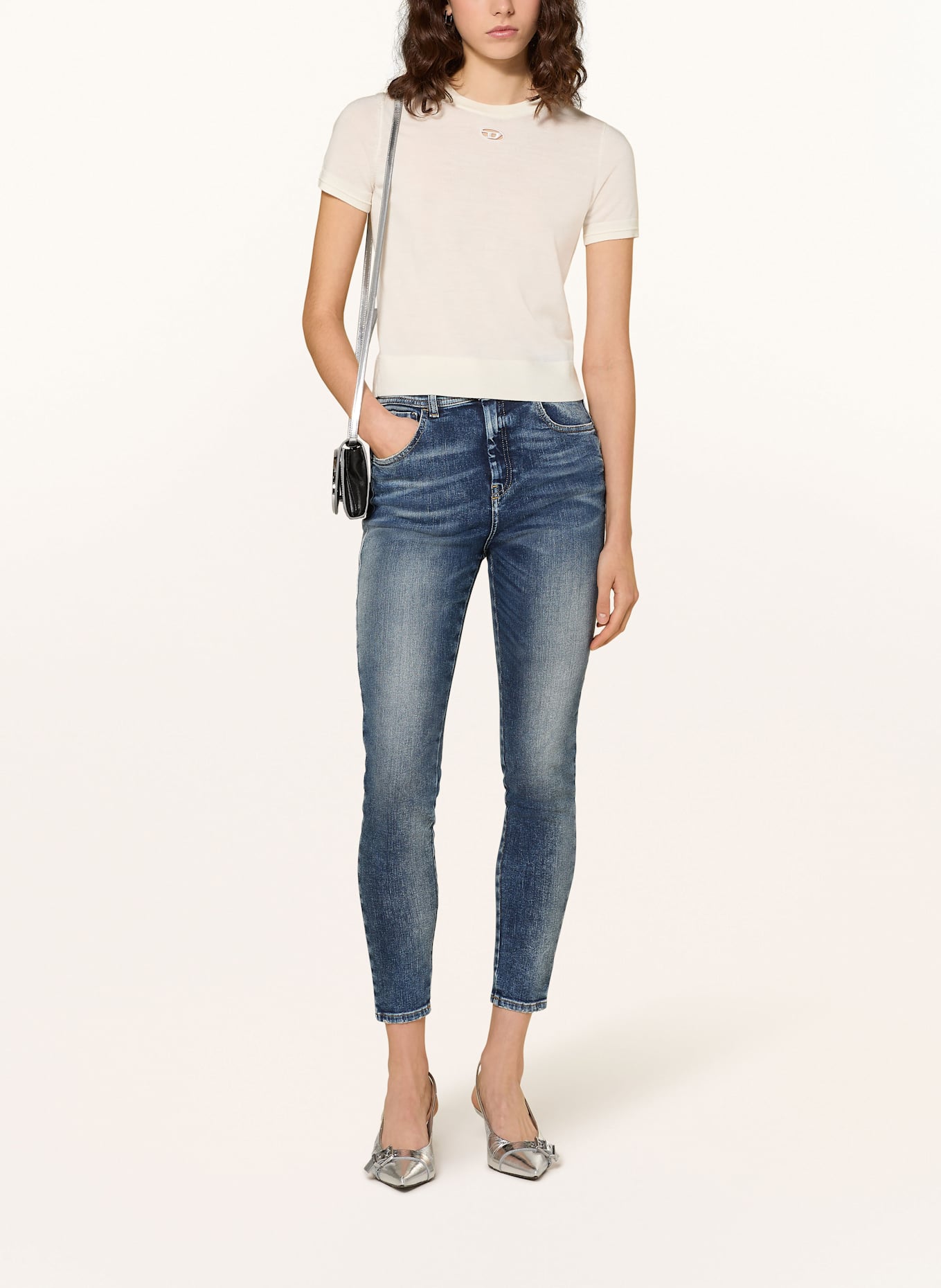 DIESEL Jeansy skinny 1984 SLANDY-HIGH, Kolor: 01 (Obrazek 2)