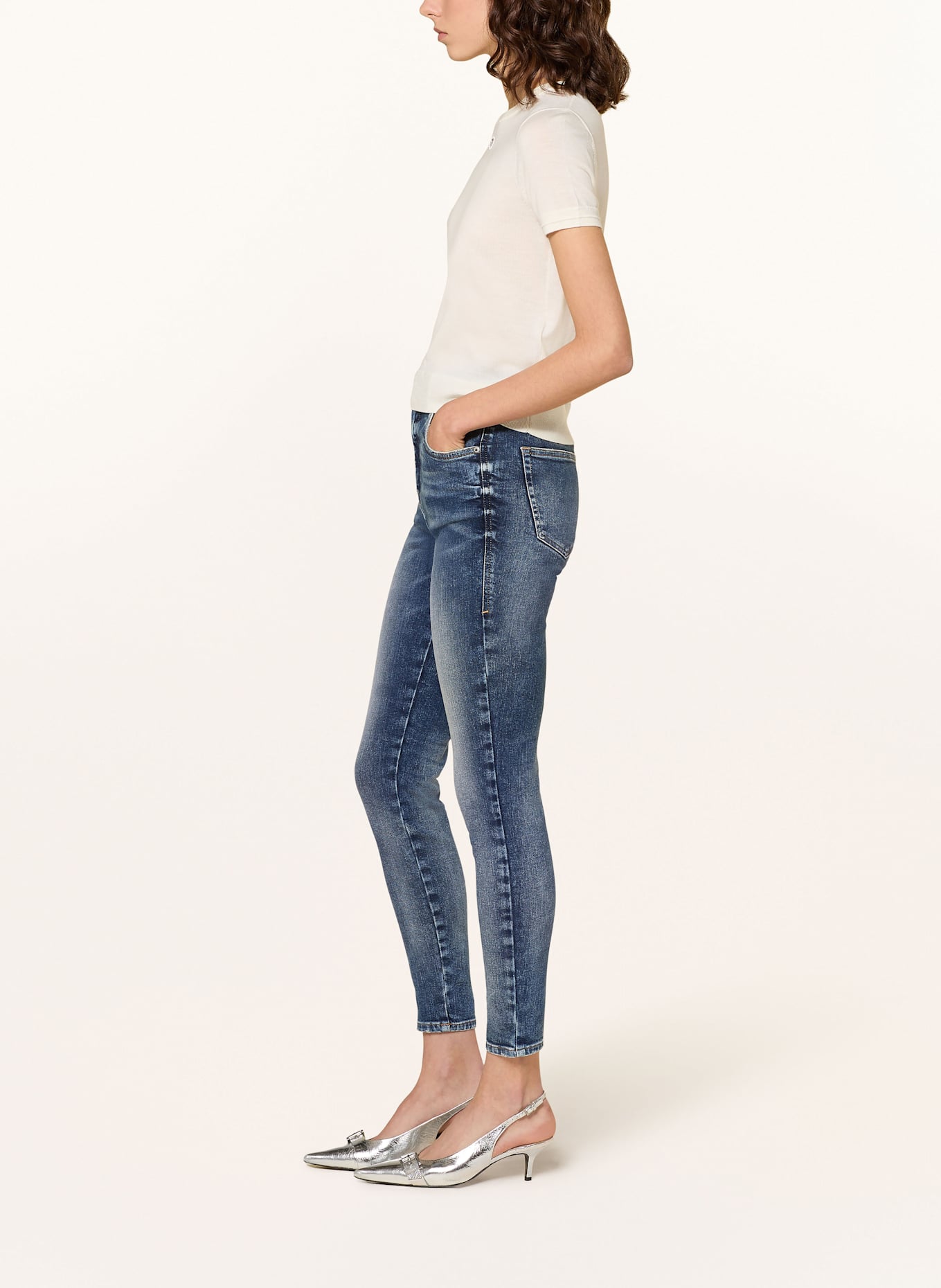 DIESEL Jeansy skinny 1984 SLANDY-HIGH, Kolor: 01 (Obrazek 4)