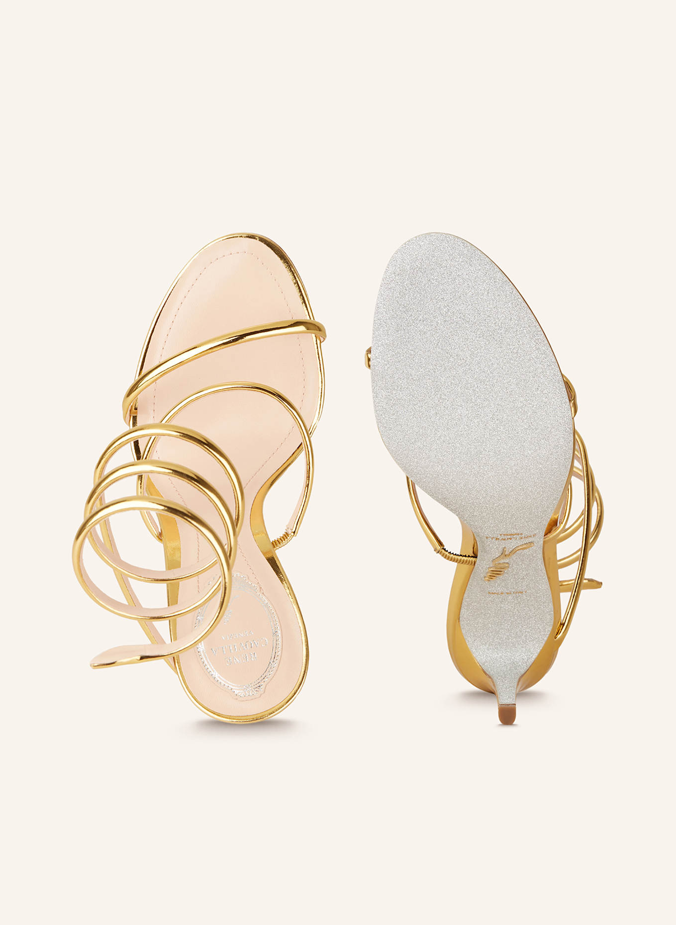 RENE CAOVILLA Sandals: GOLD