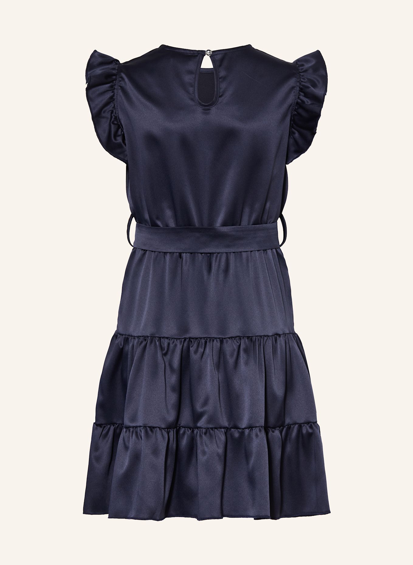 BLUE EFFECT Satinkleid: DUNKELBLAU