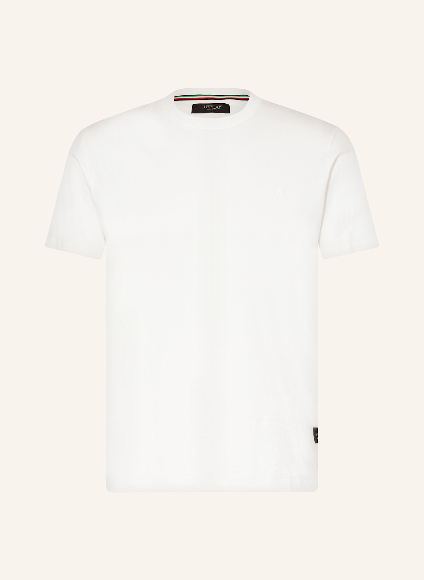 REPLAY T-Shirt: ECRU