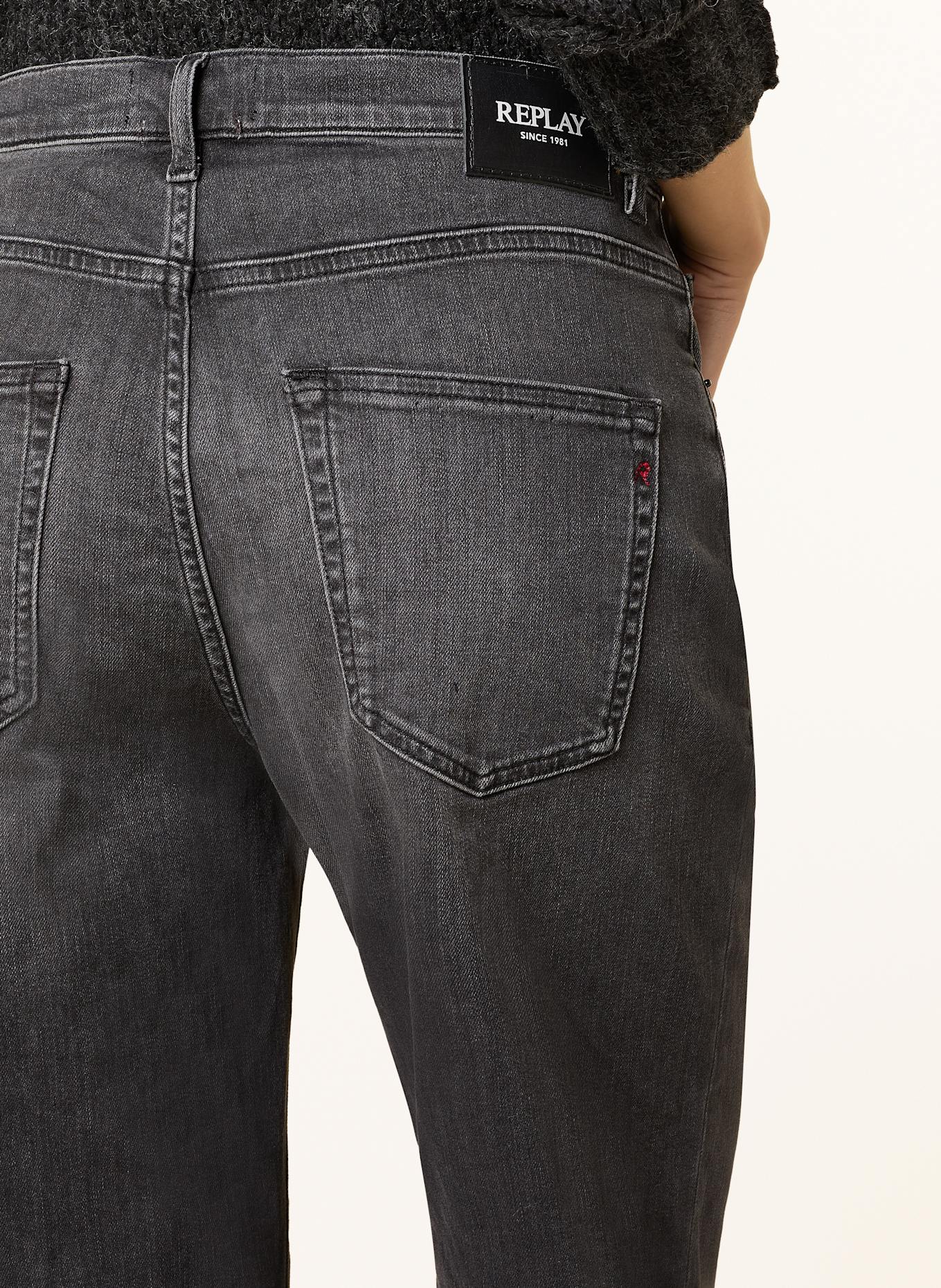 REPLAY Jeansy straight MEIJA, Kolor: 099 BLACK DELAVÉ (Obrazek 6)