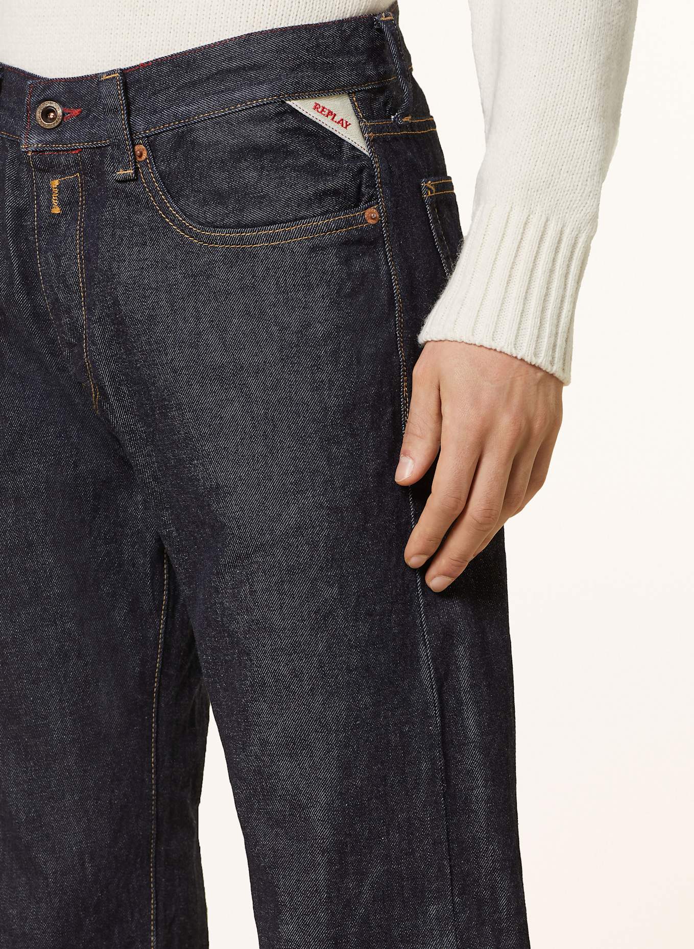 REPLAY Jeans Regular Fit, Farbe: 007 DARK BLUE (Bild 6)