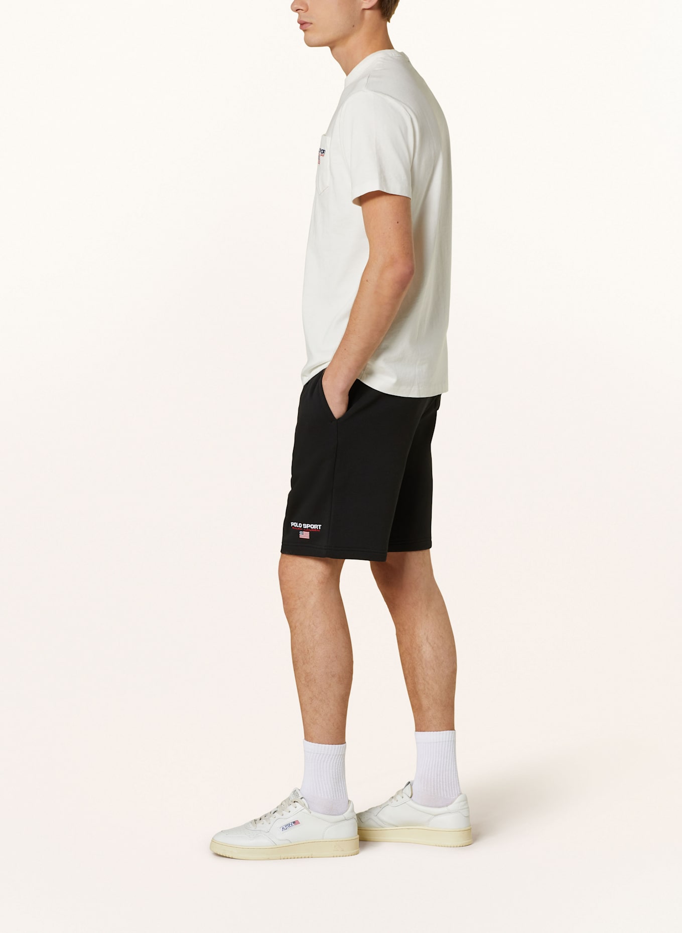 POLO SPORT SPORT FLEECE shorts in black