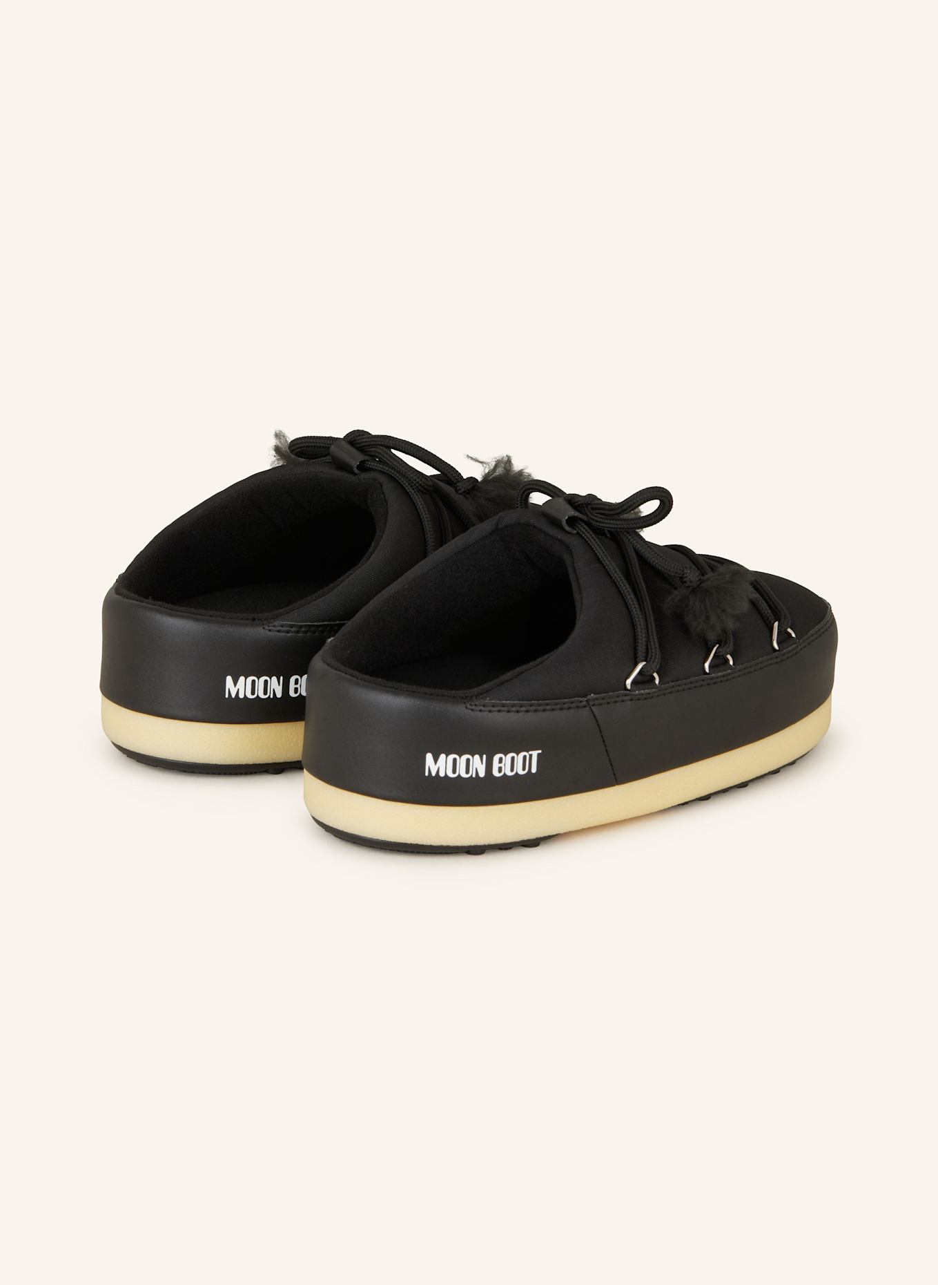 MOON BOOT Mules EVX: SCHWARZ