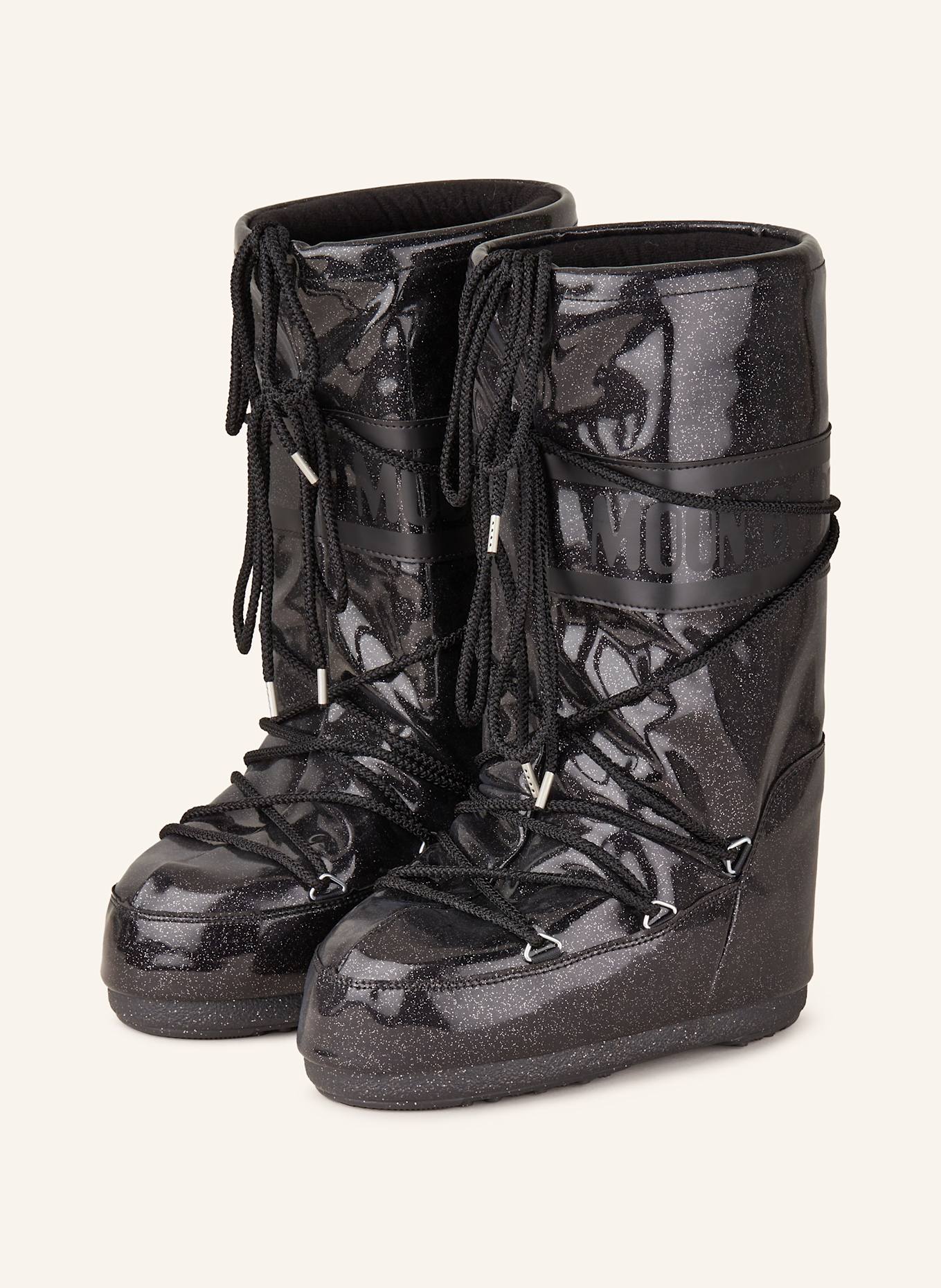 MOON BOOT Moon Boots ICON GLITTER in schwarz