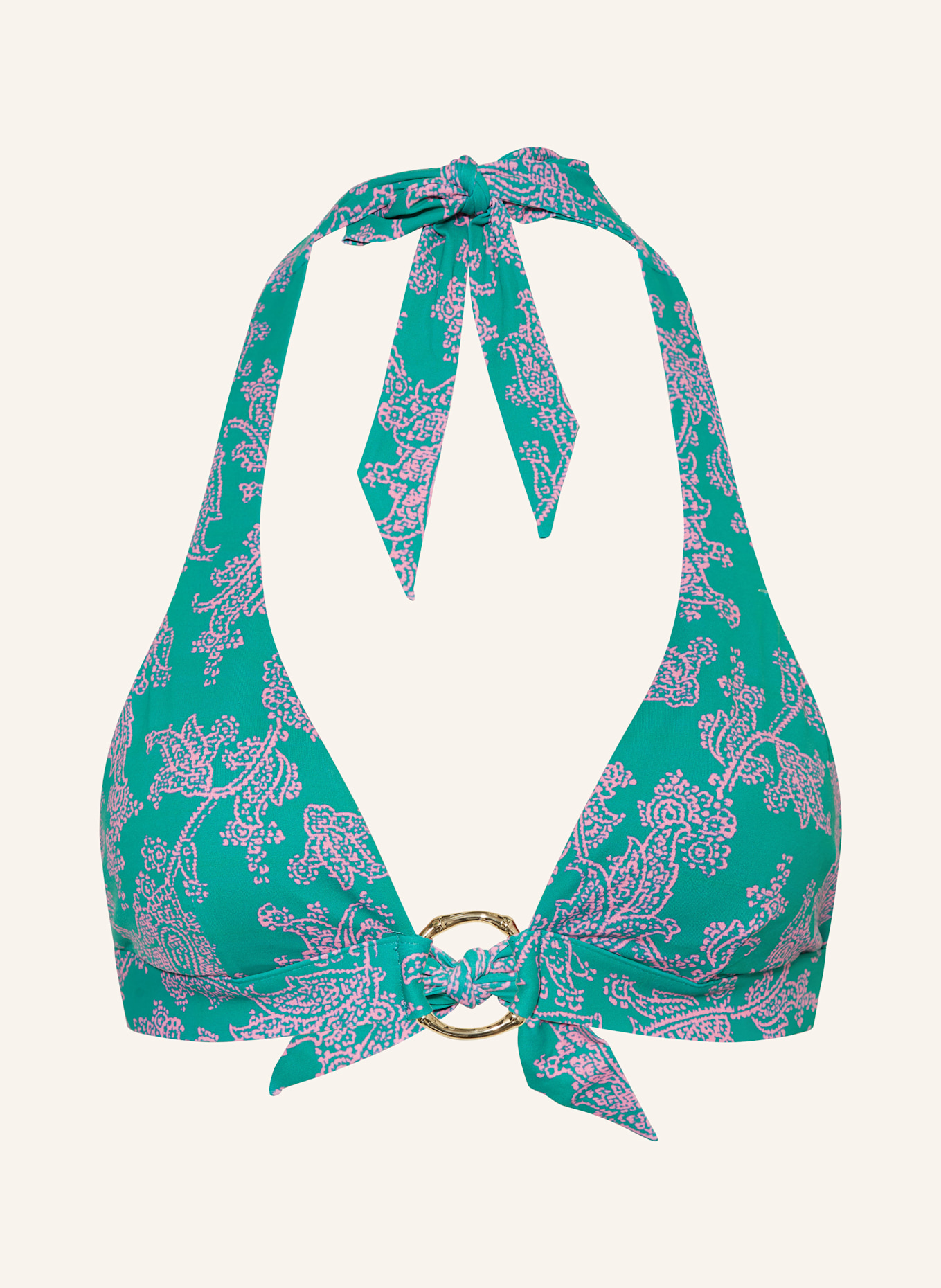 heidi klein Neckholder-Bikini-Top SANTA ROSA: GRÜN/ PINK
