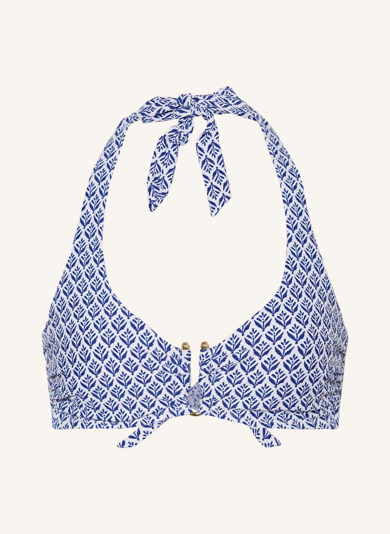 heidi klein Bügel-Bikini-Top CAPE COD: WEISS/ BLAU