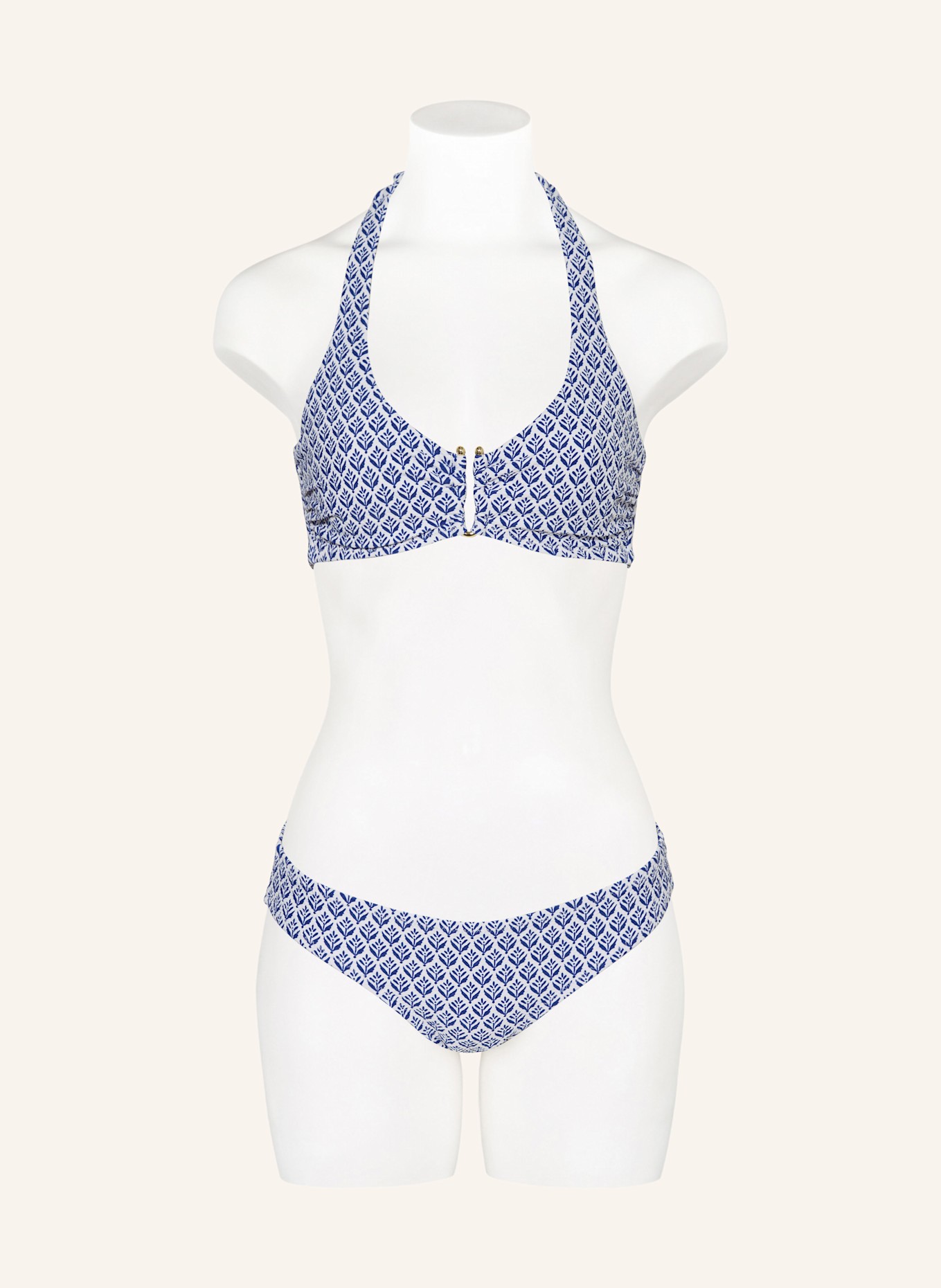 heidi klein Bügel-Bikini-Top CAPE COD: WEISS/ BLAU