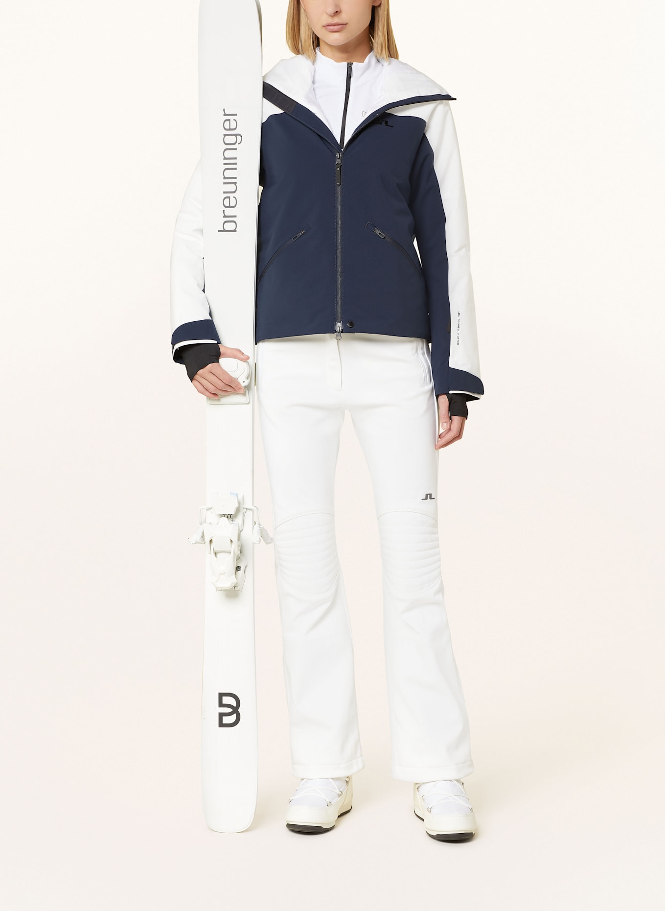 J.LINDEBERG STANFORD softshell ski pants in white