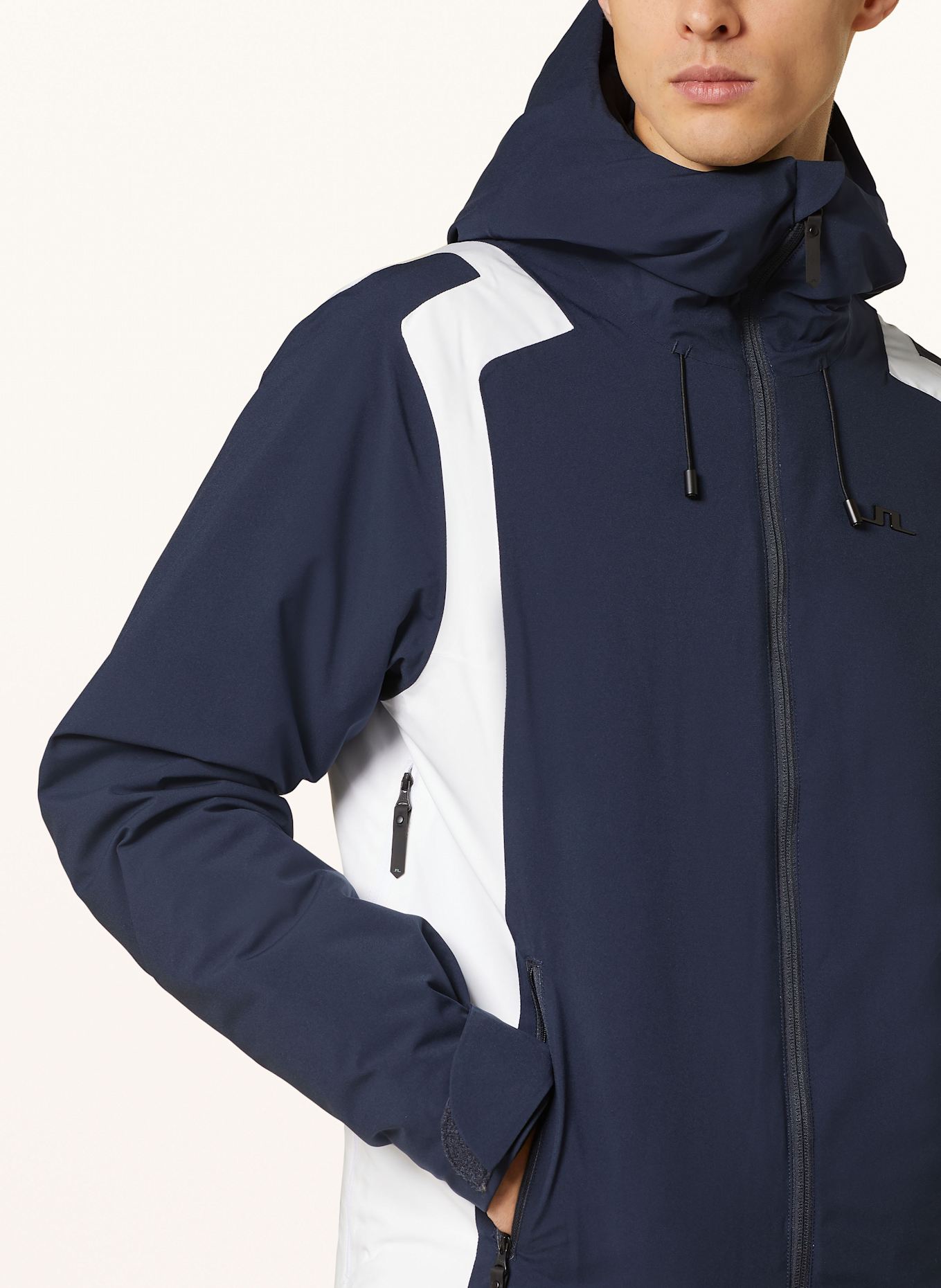 J.LINDEBERG Skijacke: DUNKELBLAU / WEISS