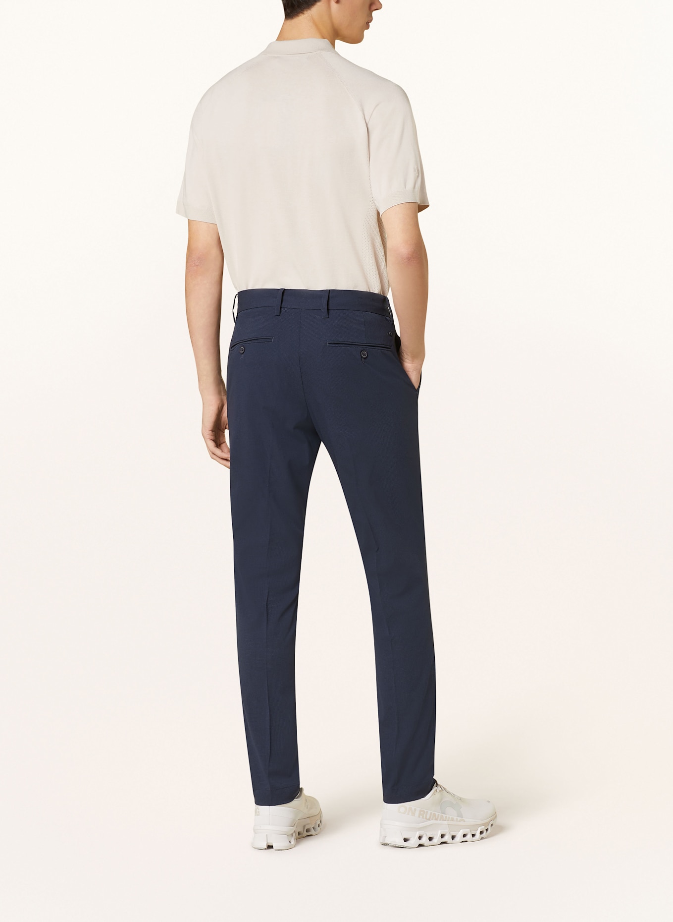 J.LINDEBERG Knitted polo pull shirt MARTIN KNIT, Color: BEIGE (Image 3)