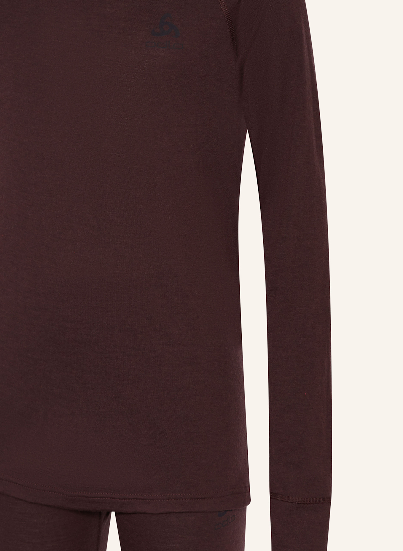 odlo Souprava funkčního prádla NATURAL MERINO: TMAVĚ ČERVENÁ