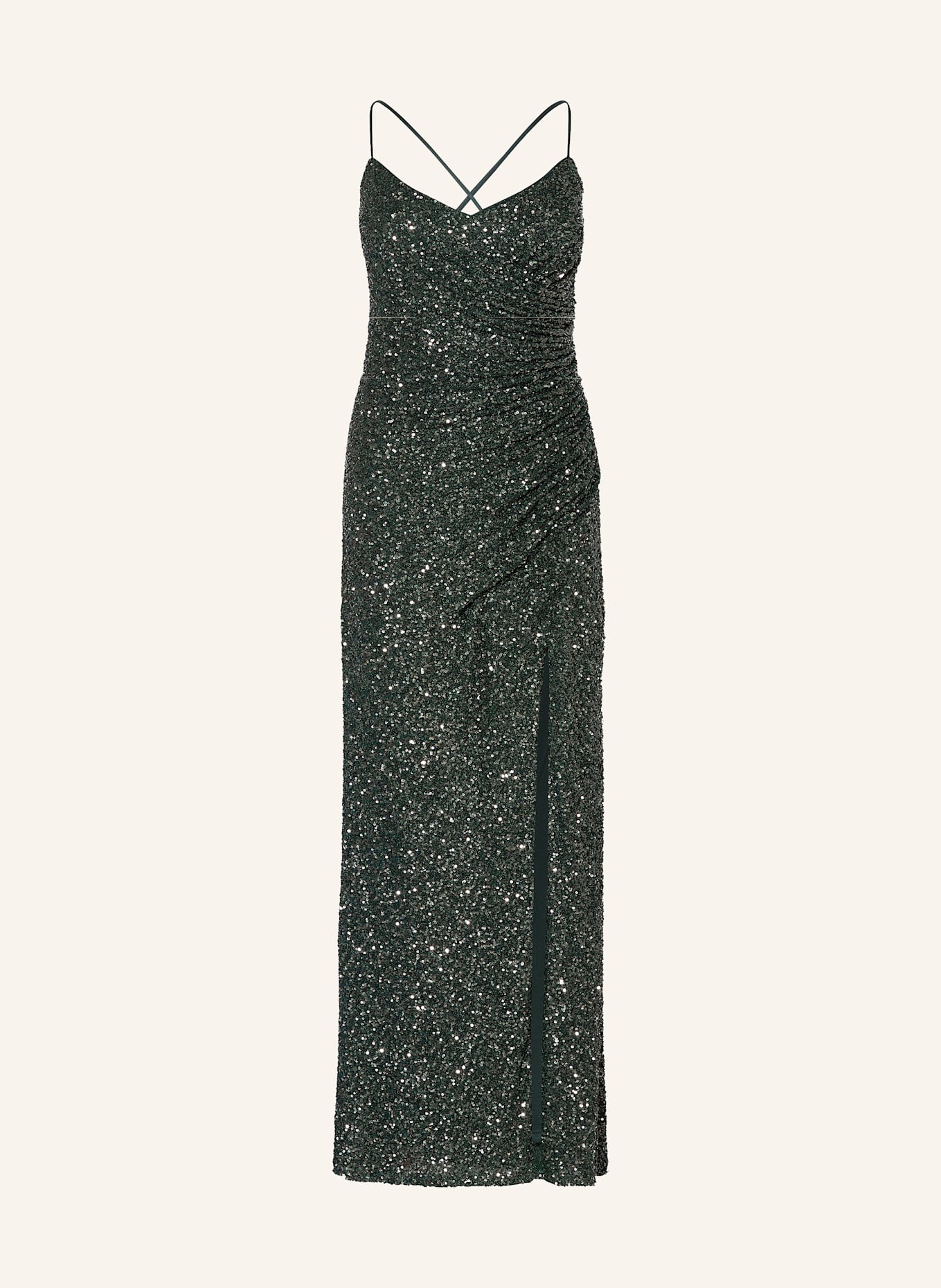 VM Vera Mont Večerní šaty s flitry: TMAVĚ ZELENÁ