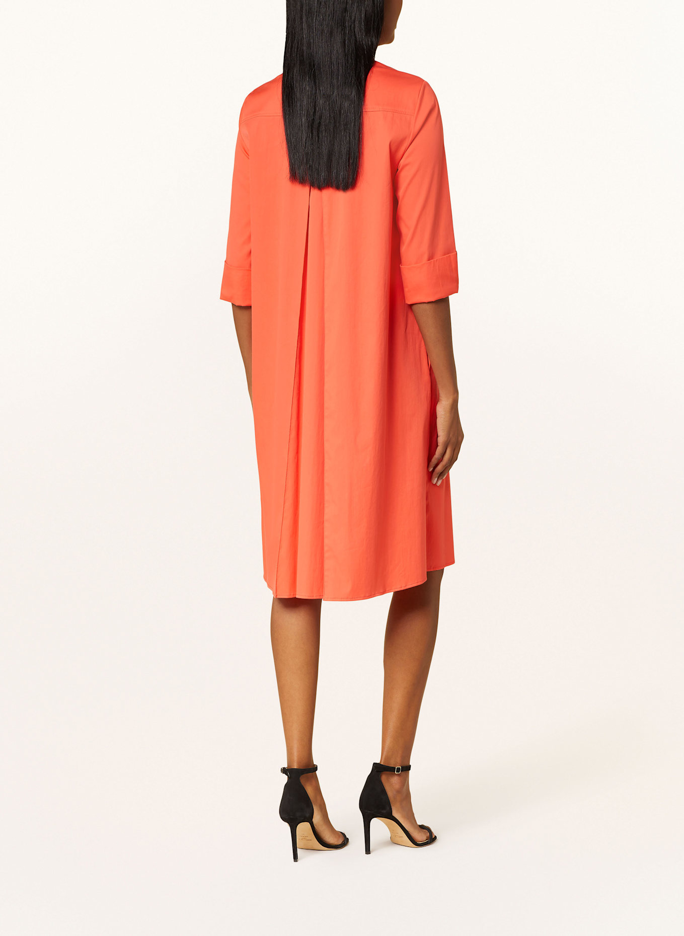 ROBE LÉGÈRE Hemdblusenkleid mit 3/4-Arm: ORANGE