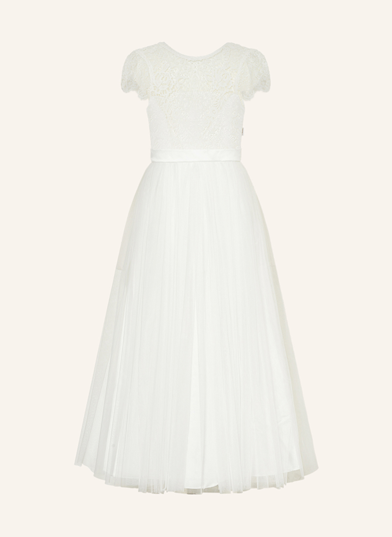 MONNY Koktejlové šaty s krajkou: BÍLÁ