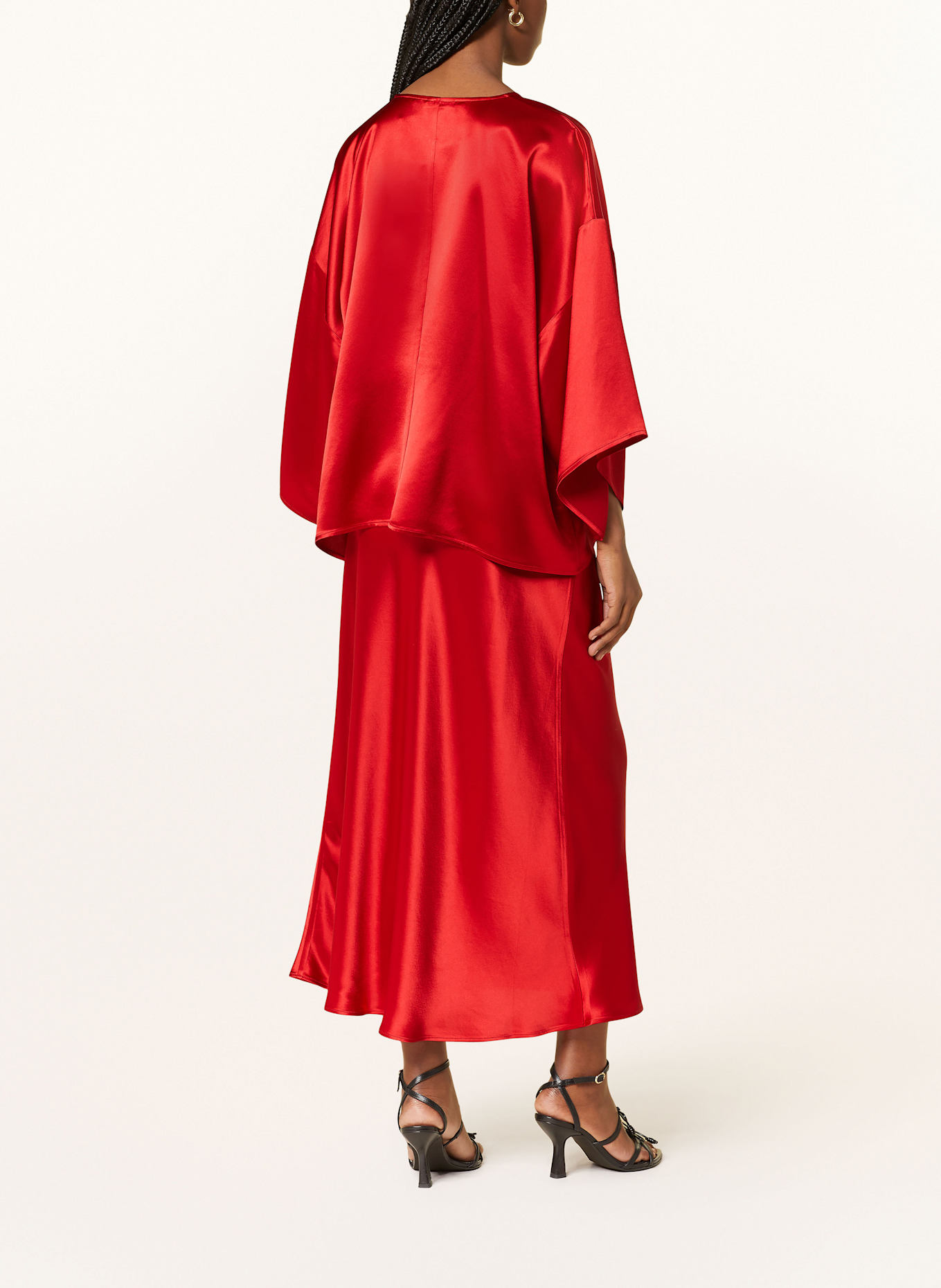 BY MALENE BIRGER Blusentop CICIE aus Satin: ROT