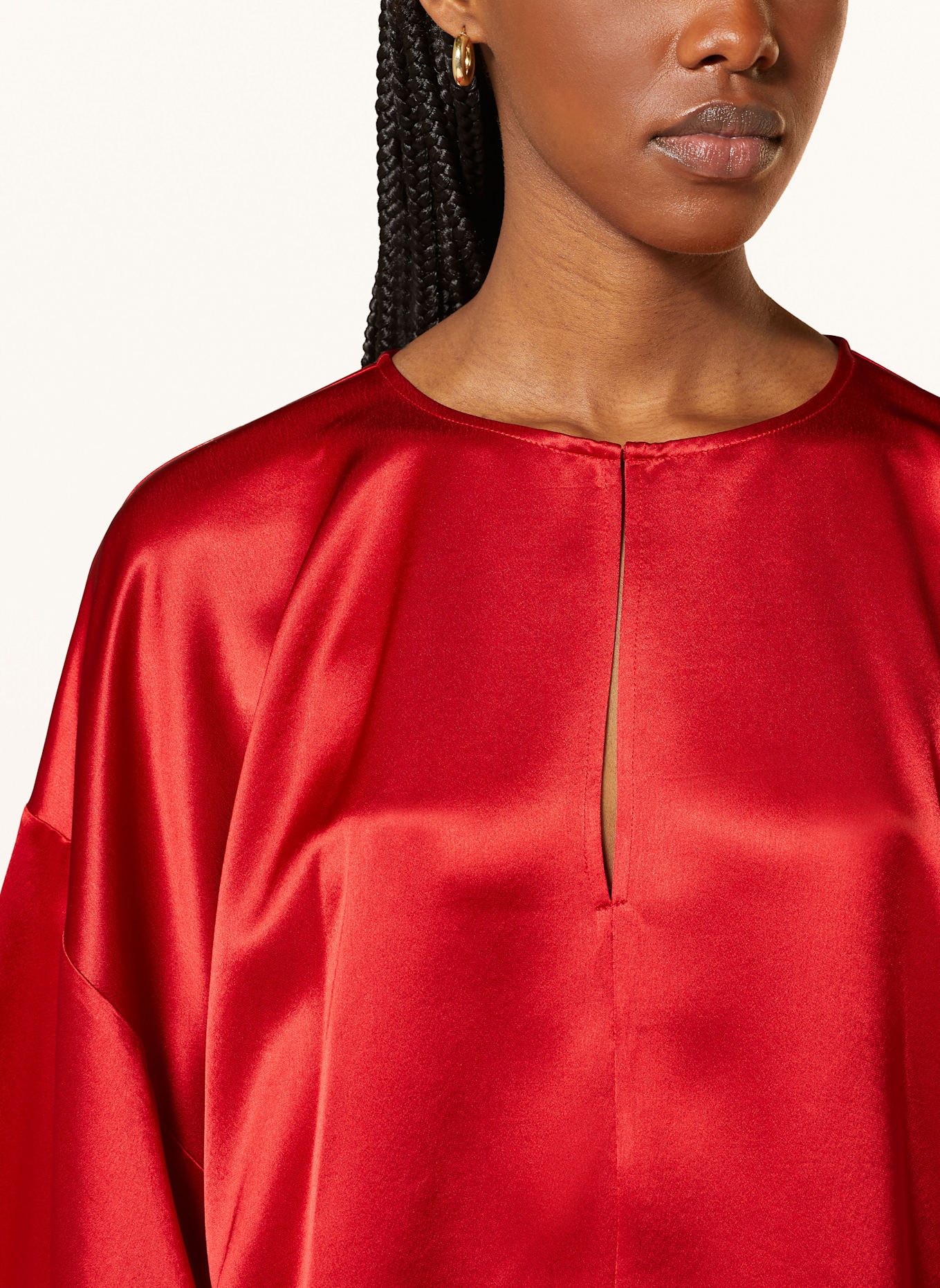 BY MALENE BIRGER Blusentop CICIE aus Satin: ROT