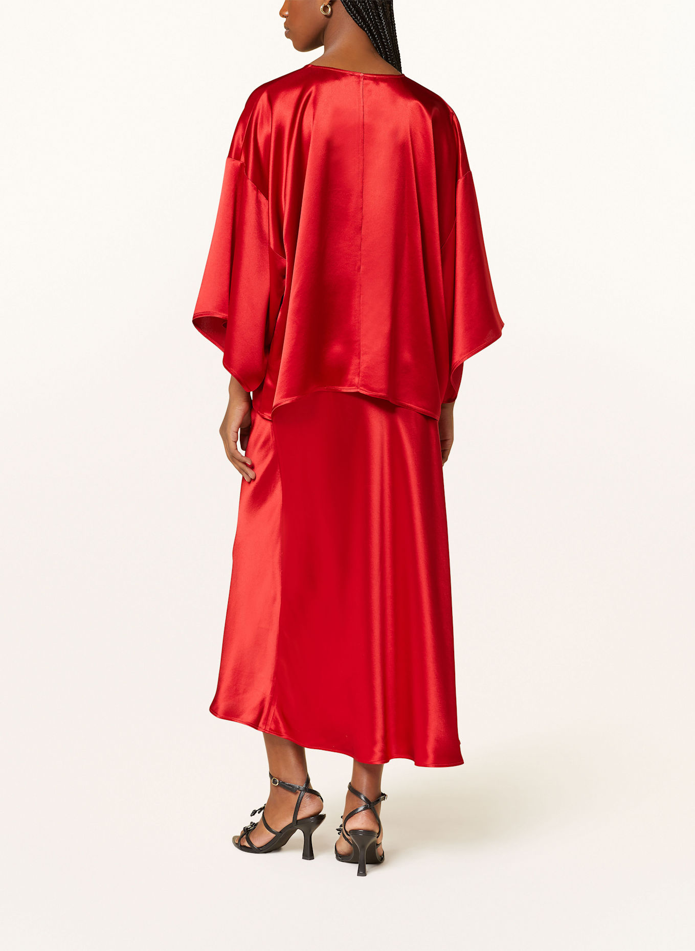 BY MALENE BIRGER Satinrock BOSHAN: ROT