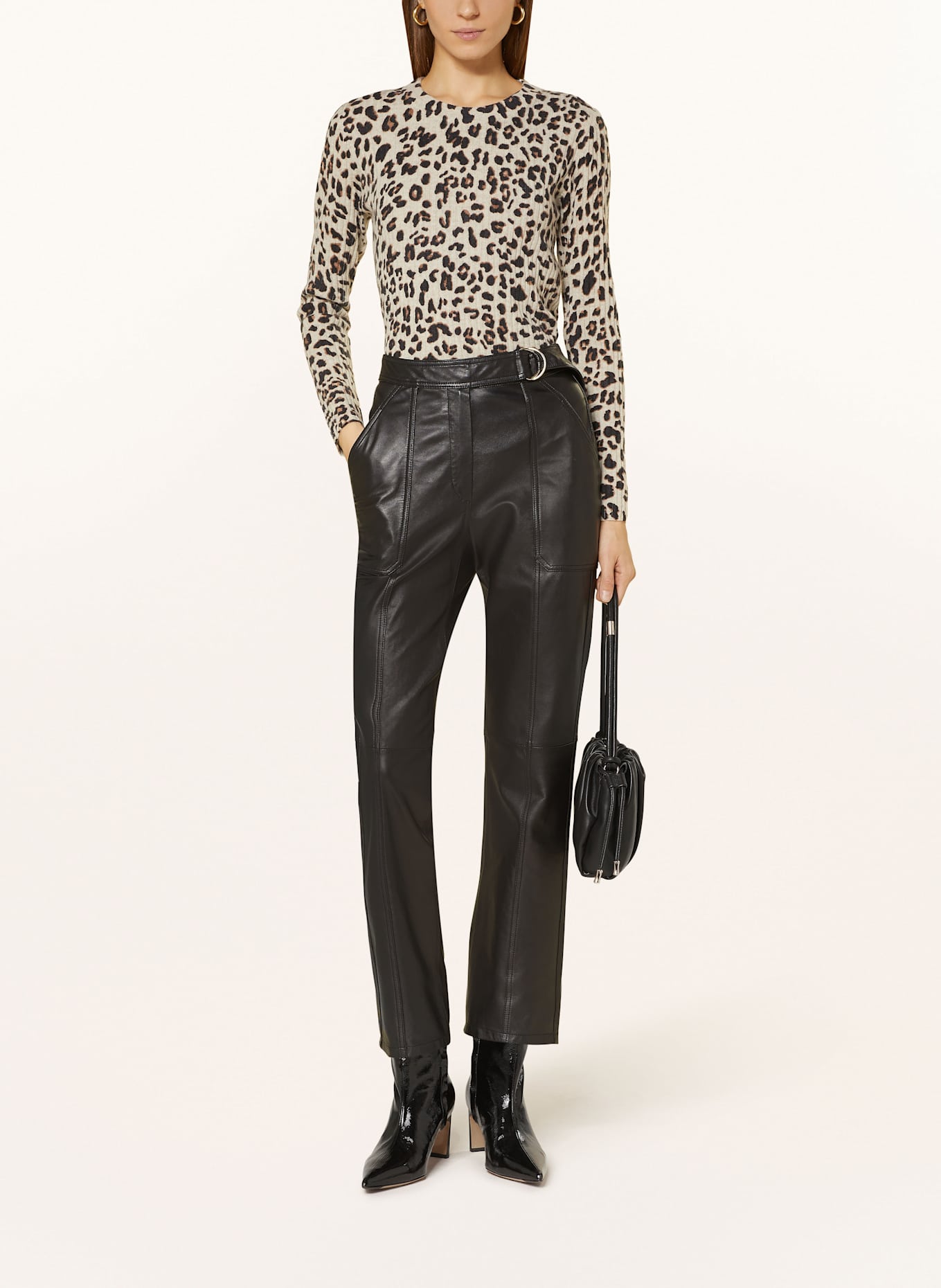 KUJTEN Cashmere sweater PULS, Color: CREAM/ BLACK/ BROWN (Image 2)
