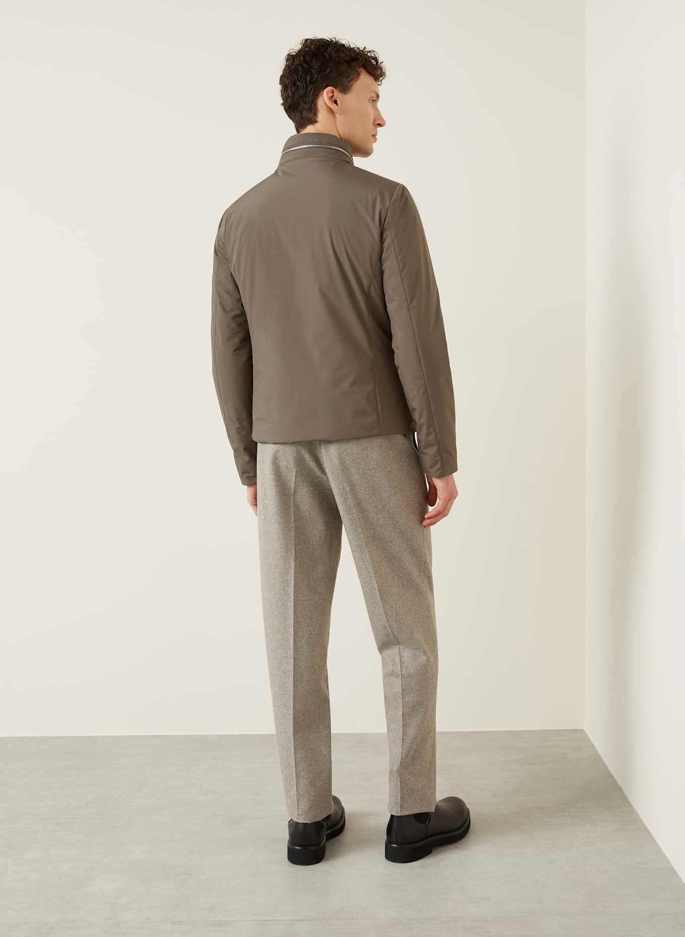 MOORER Jacke ALCIDE: TAUPE