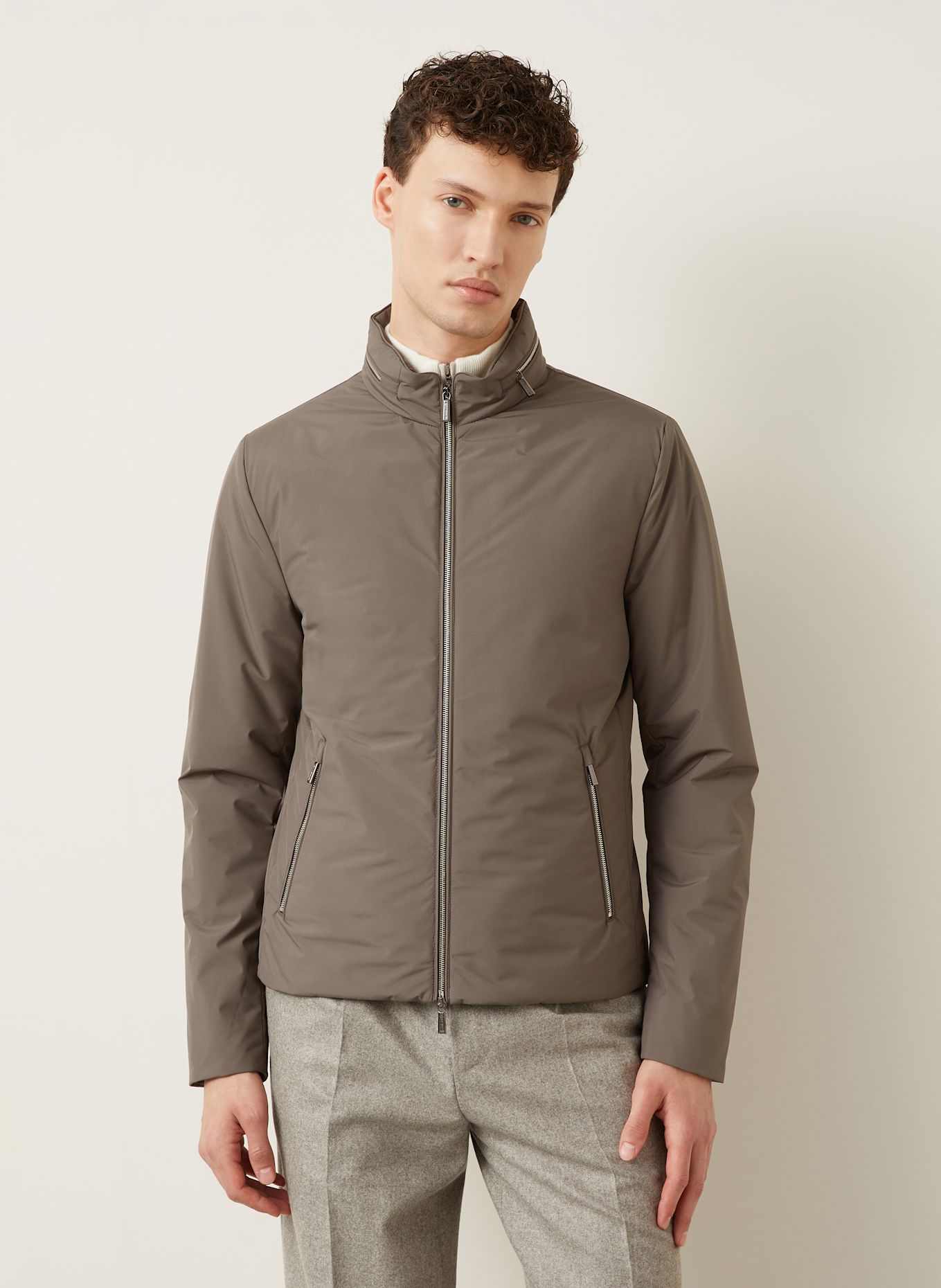 MOORER Jacke ALCIDE: TAUPE