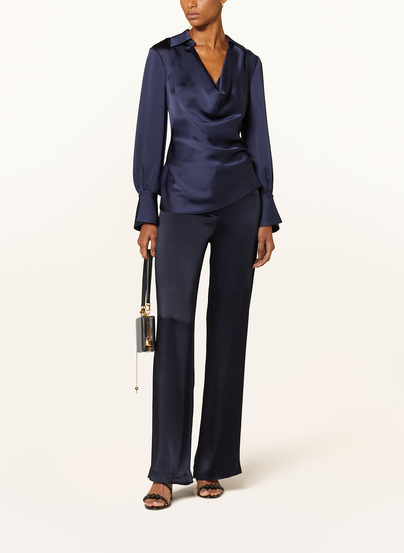 SIMKHAI Bluzka SYMONE: GRANATOWY