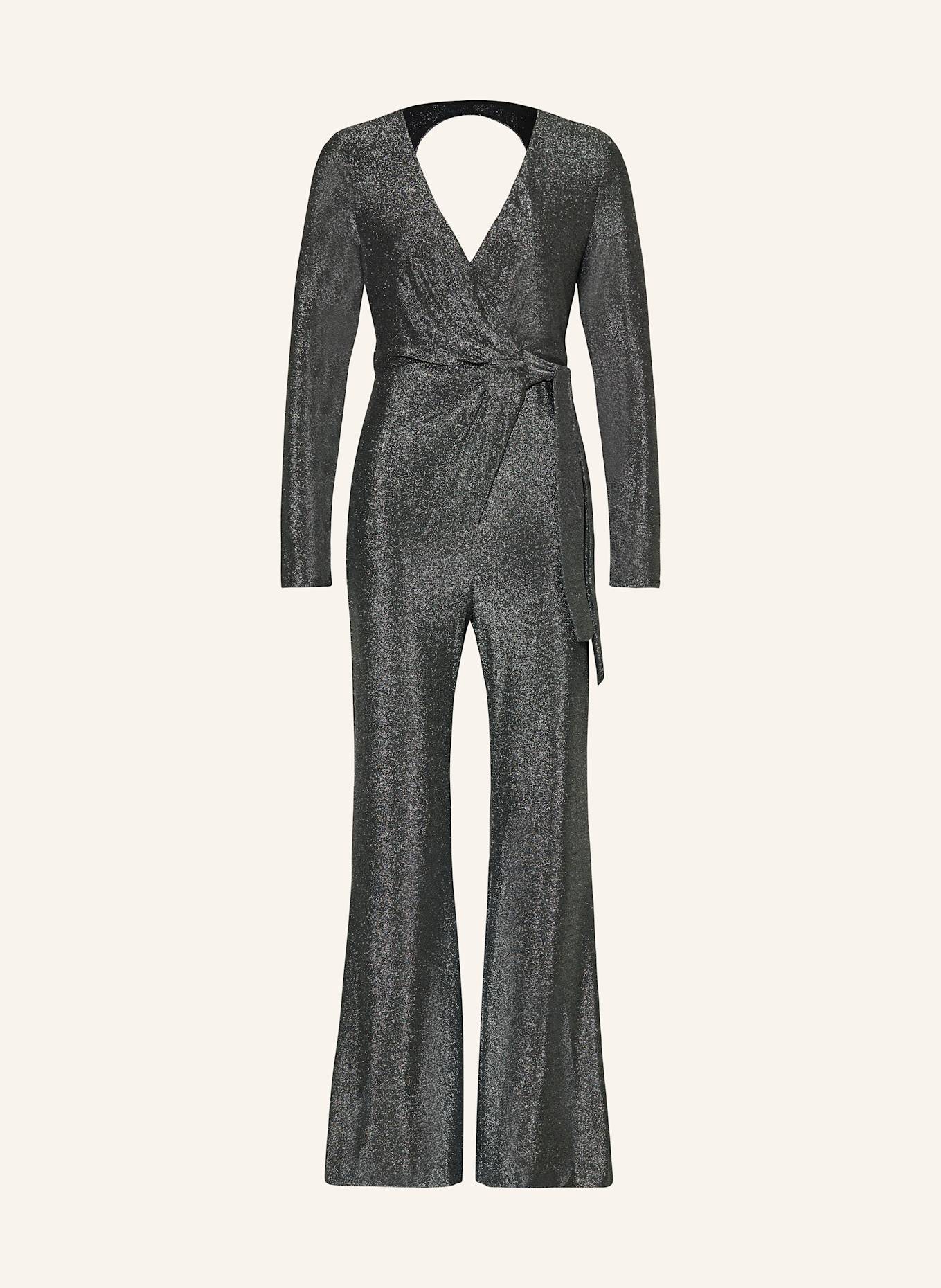 DIANE VON FURSTENBERG COSIMA jersey jumpsuit with glitter thread