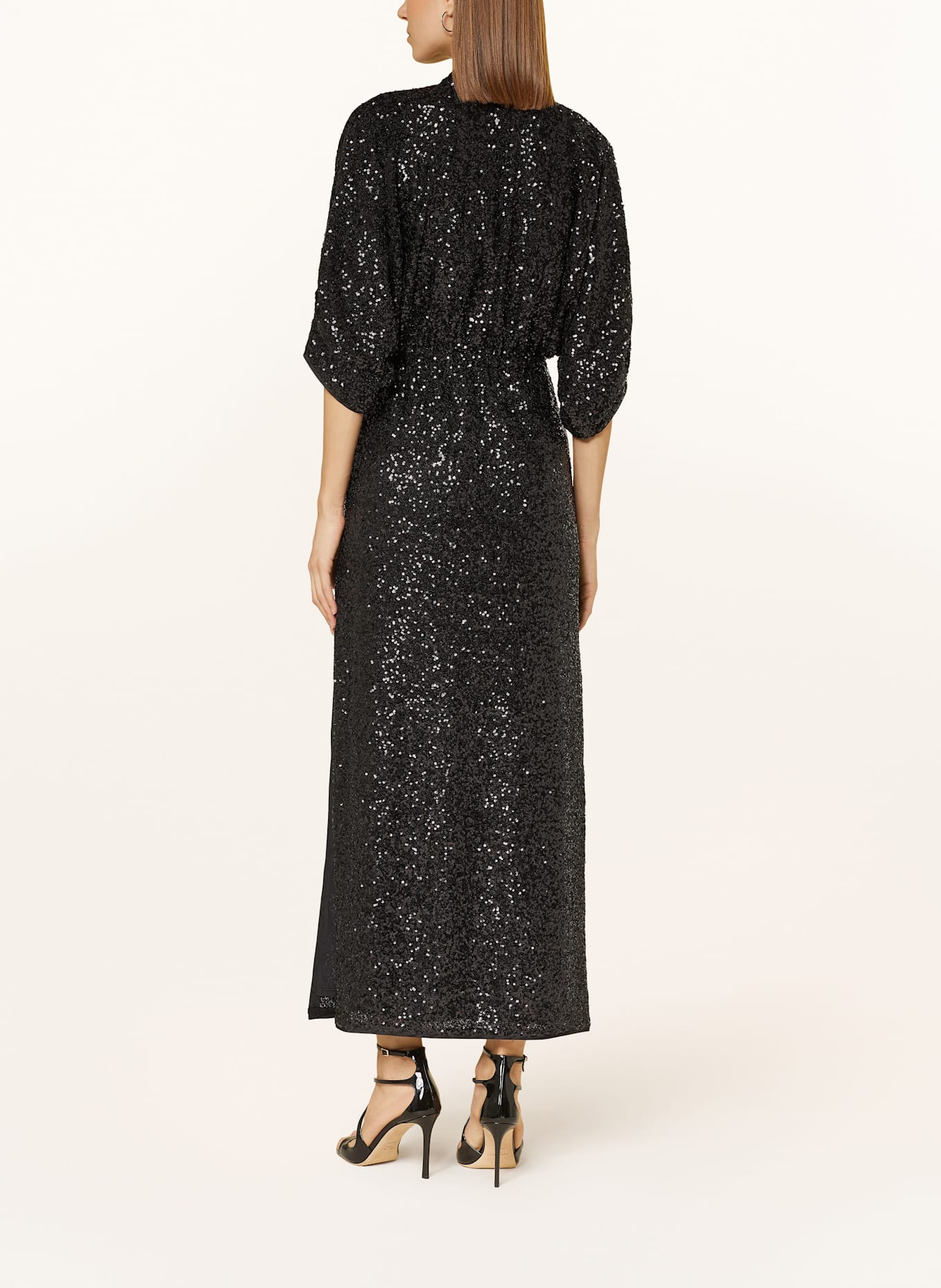 DIANE VON FURSTENBERG Kleid JESSEL mit Pailletten: SCHWARZ