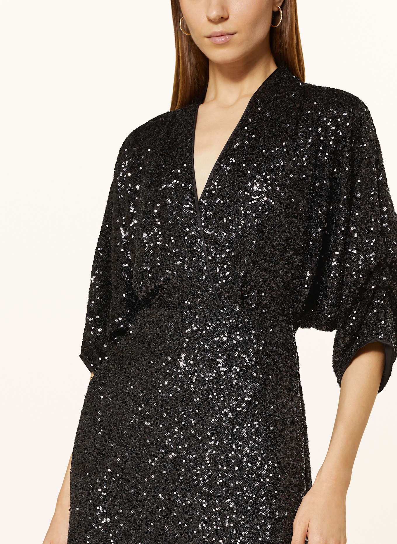 DIANE VON FURSTENBERG Kleid JESSEL mit Pailletten: SCHWARZ