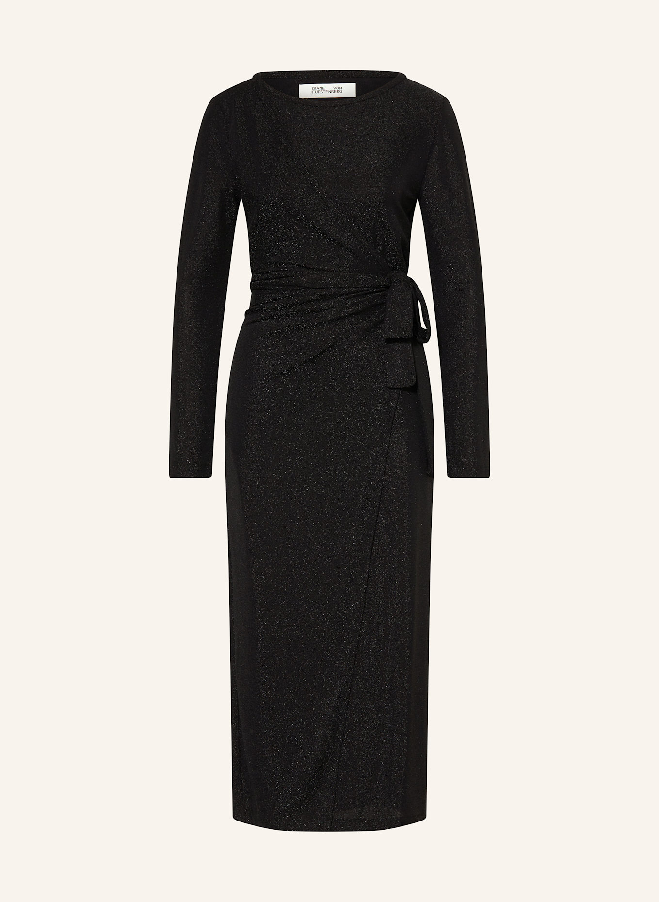 Dvf metallic wrap dress new arrivals