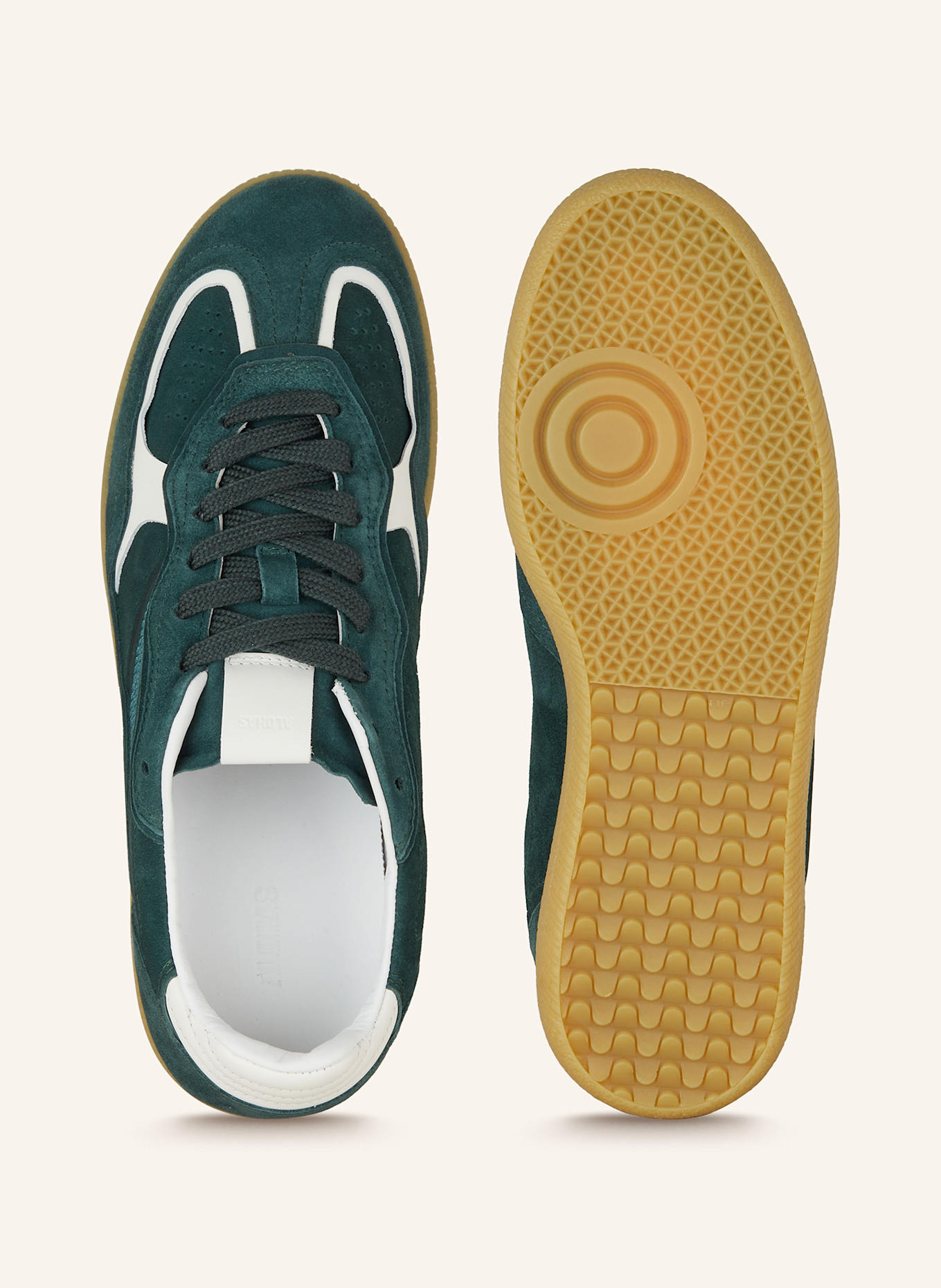 ALOHAS Sneaker TB.490: DUNKELGRÜN/ WEISS
