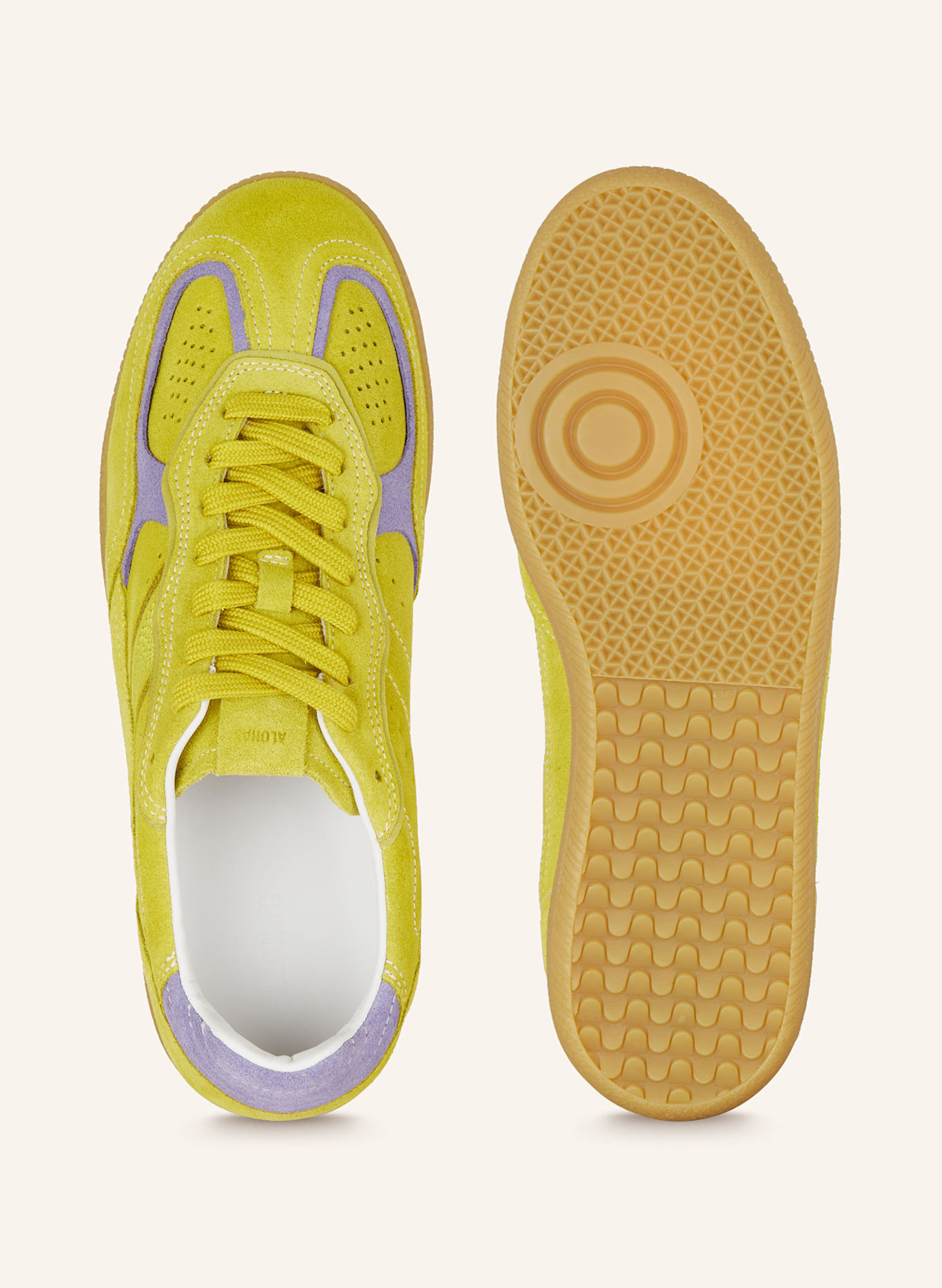 ALOHAS Sneaker TB.490: DUNKELGELB/ HELLLILA