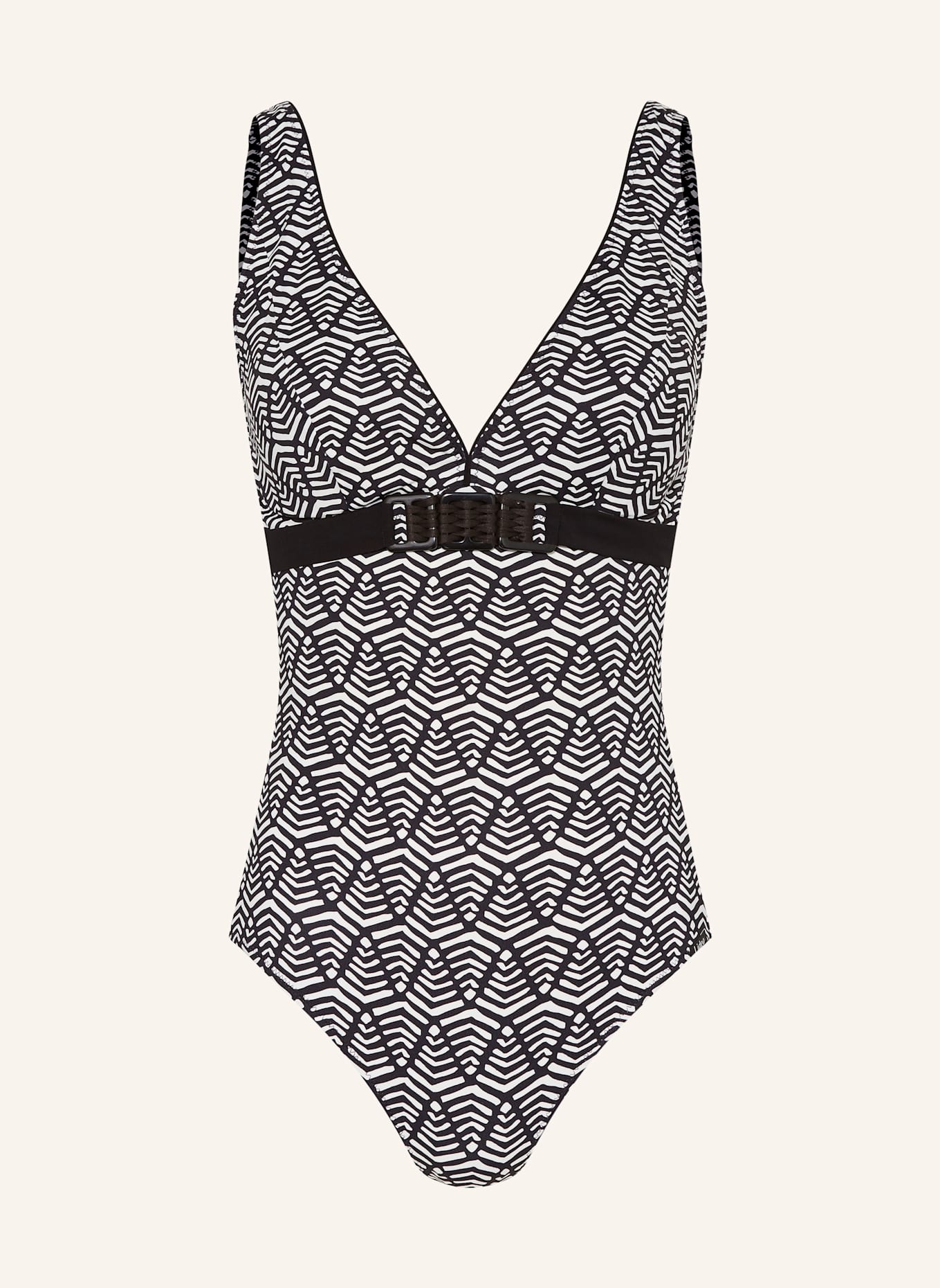 Lidea DASHED PULSE swimsuit, Color: BLACK/ ECRU (Image 1)