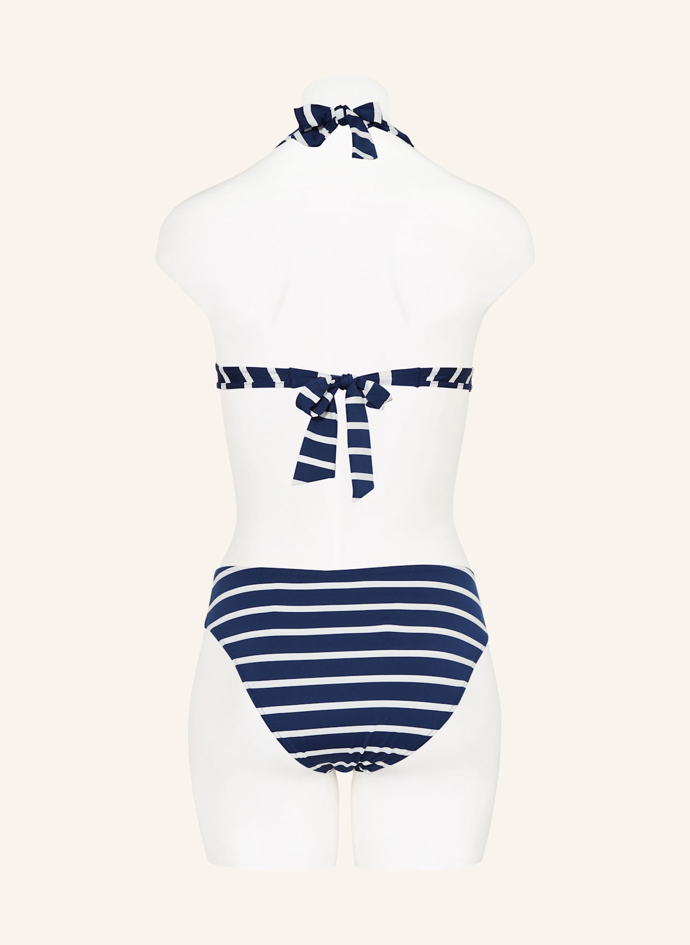 Lidea Neckholder-Bikini-Top BAY GAMES zum Wenden: WEISS/ DUNKELBLAU