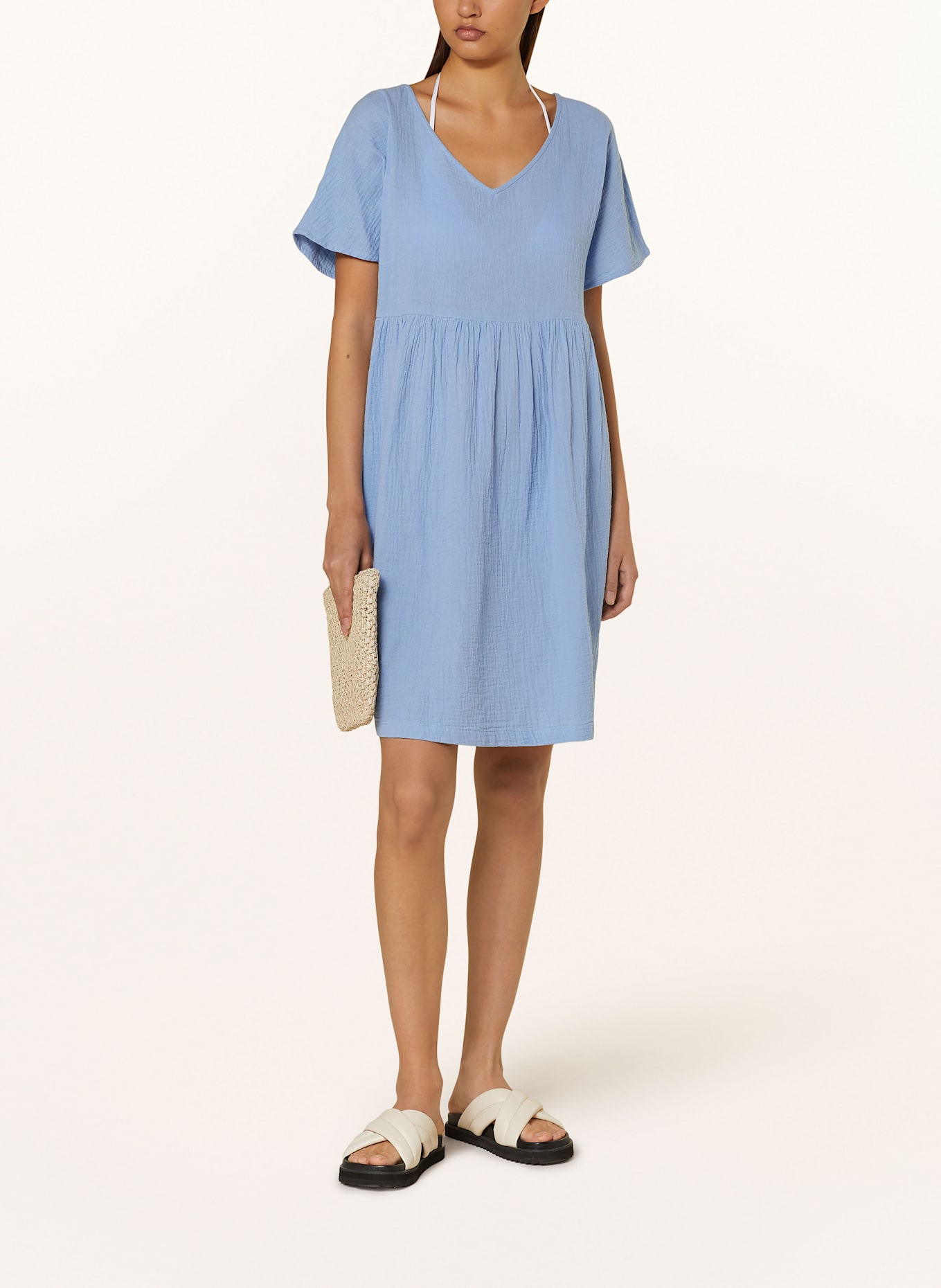 Lidea Strandkleid SPORTS CLUB aus Musselin: HELLBLAU