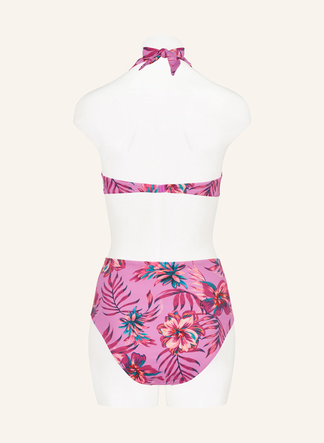 Lidea Neckholder-Bikini-Top TROPIC RADIANCE: PINK/ FUCHSIA/ GRÜN
