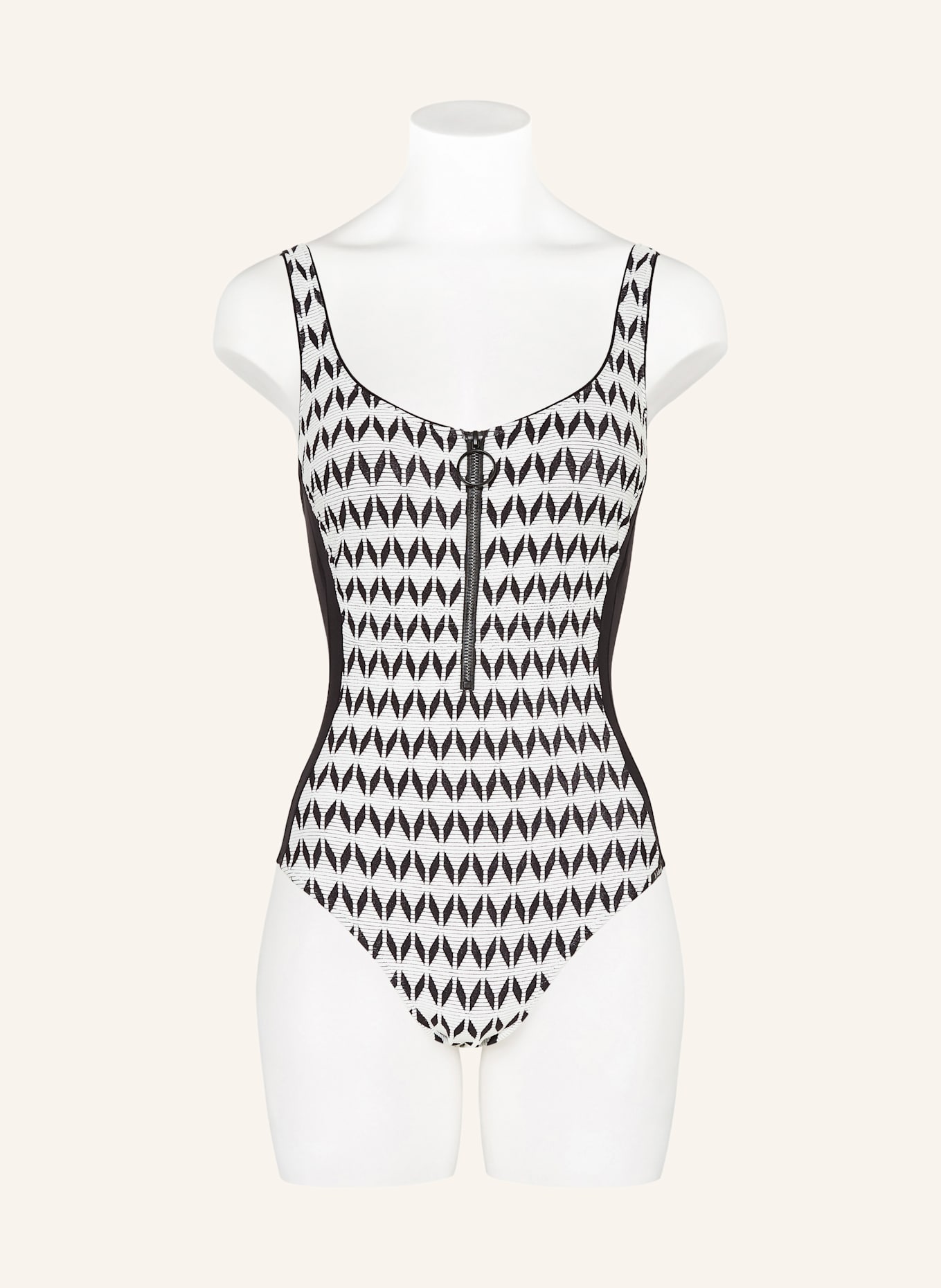 Lidea GRAPHIC RIDE swimsuit: BLACK/ WHITE