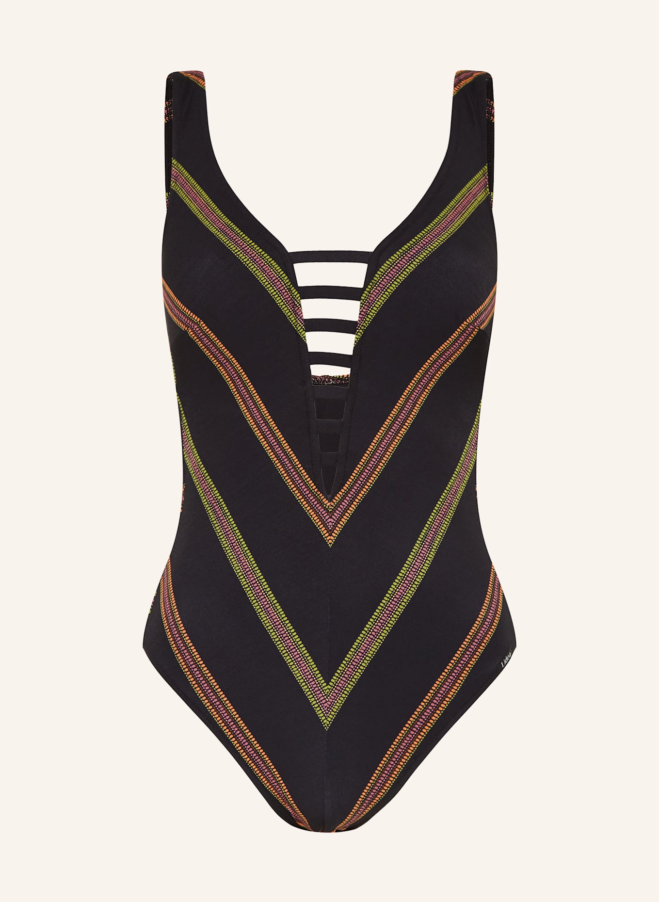Lidea Badeanzug NEW MEXICO: SCHWARZ / ORANGE / GRÜN