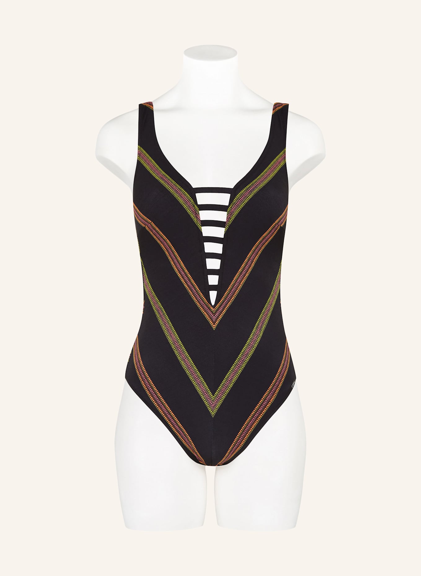 Lidea Badeanzug NEW MEXICO: SCHWARZ / ORANGE / GRÜN